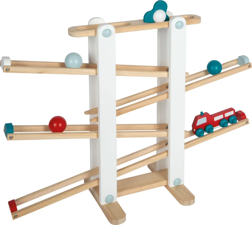 smallfoot 12549 pista biglie legno pista di marmo
