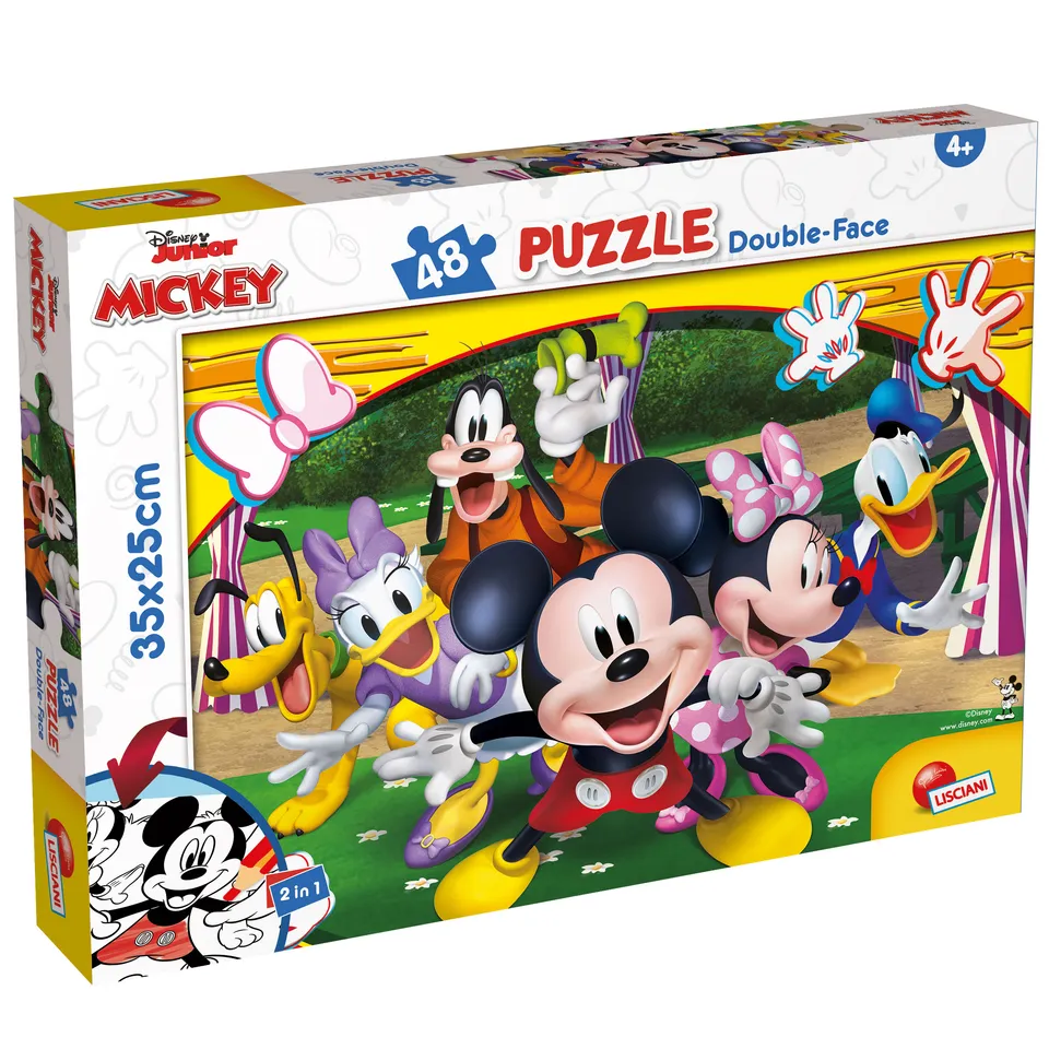 Lisciani Disney Puzzle M-Plus 48 Mickey puzzle 48 pezzi da colorare