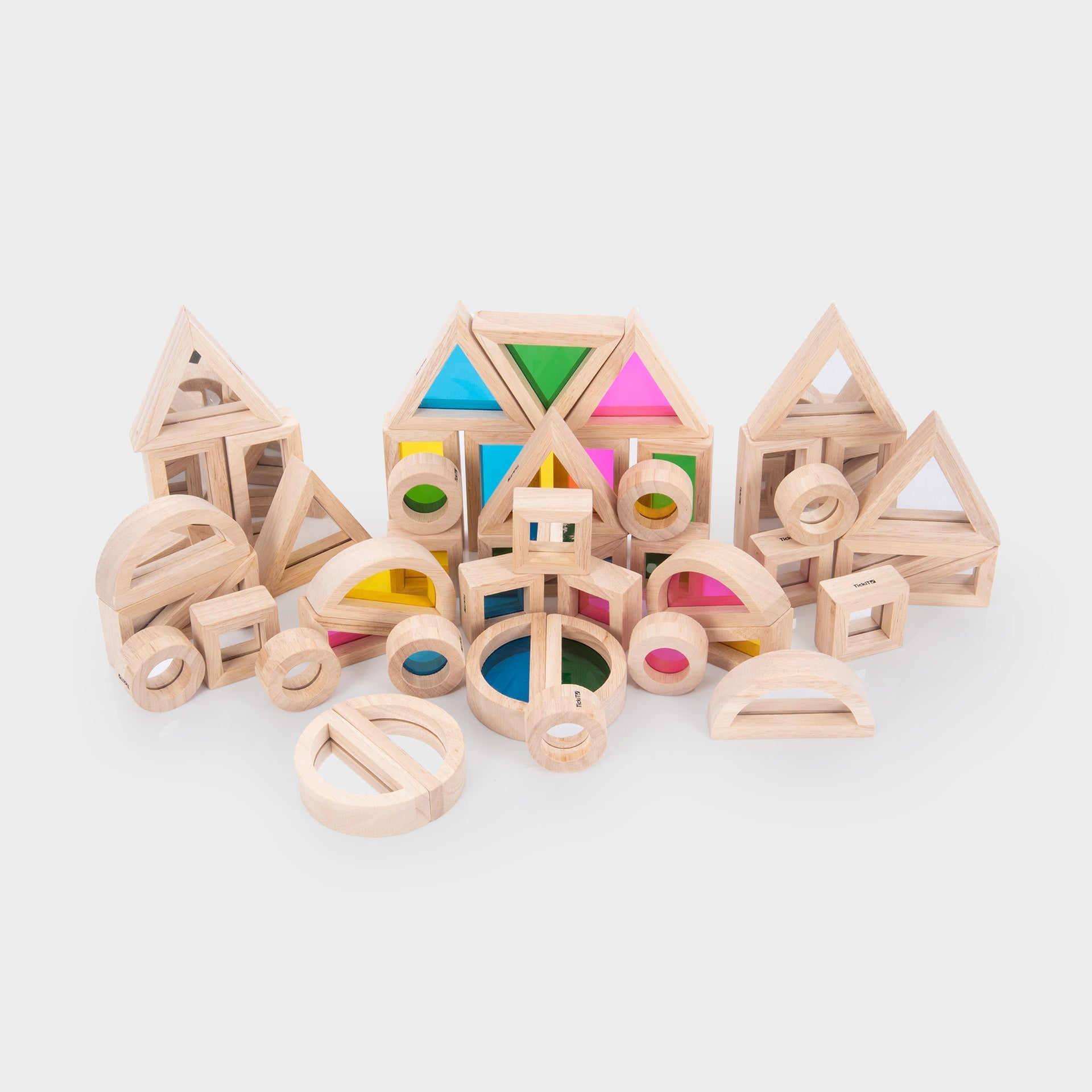 Tickit Rainbow Blocks Mirror Blocks Bundle costruzioni 48 pezzi