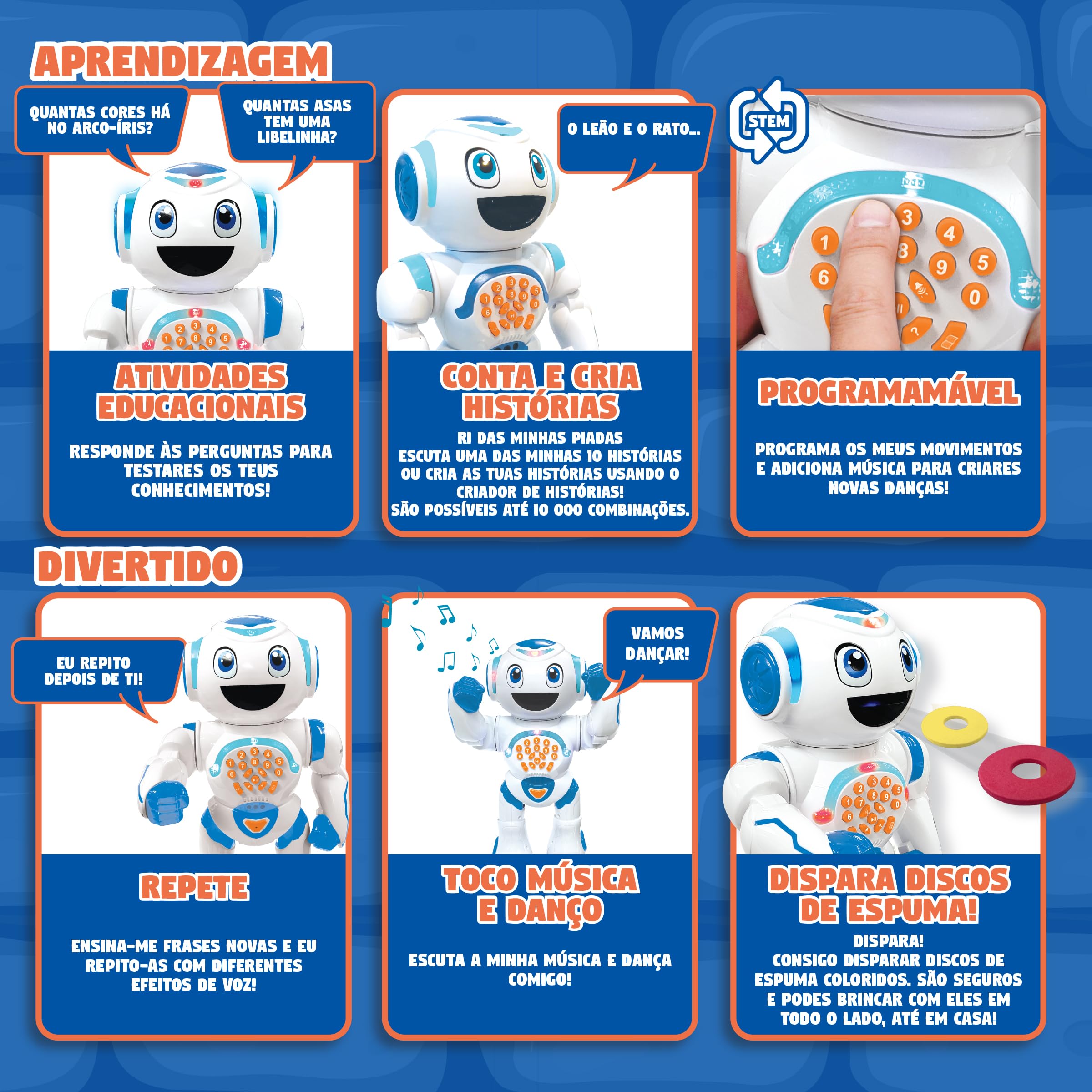 Lexibook Powerman Star ROB85PT robot programmabile