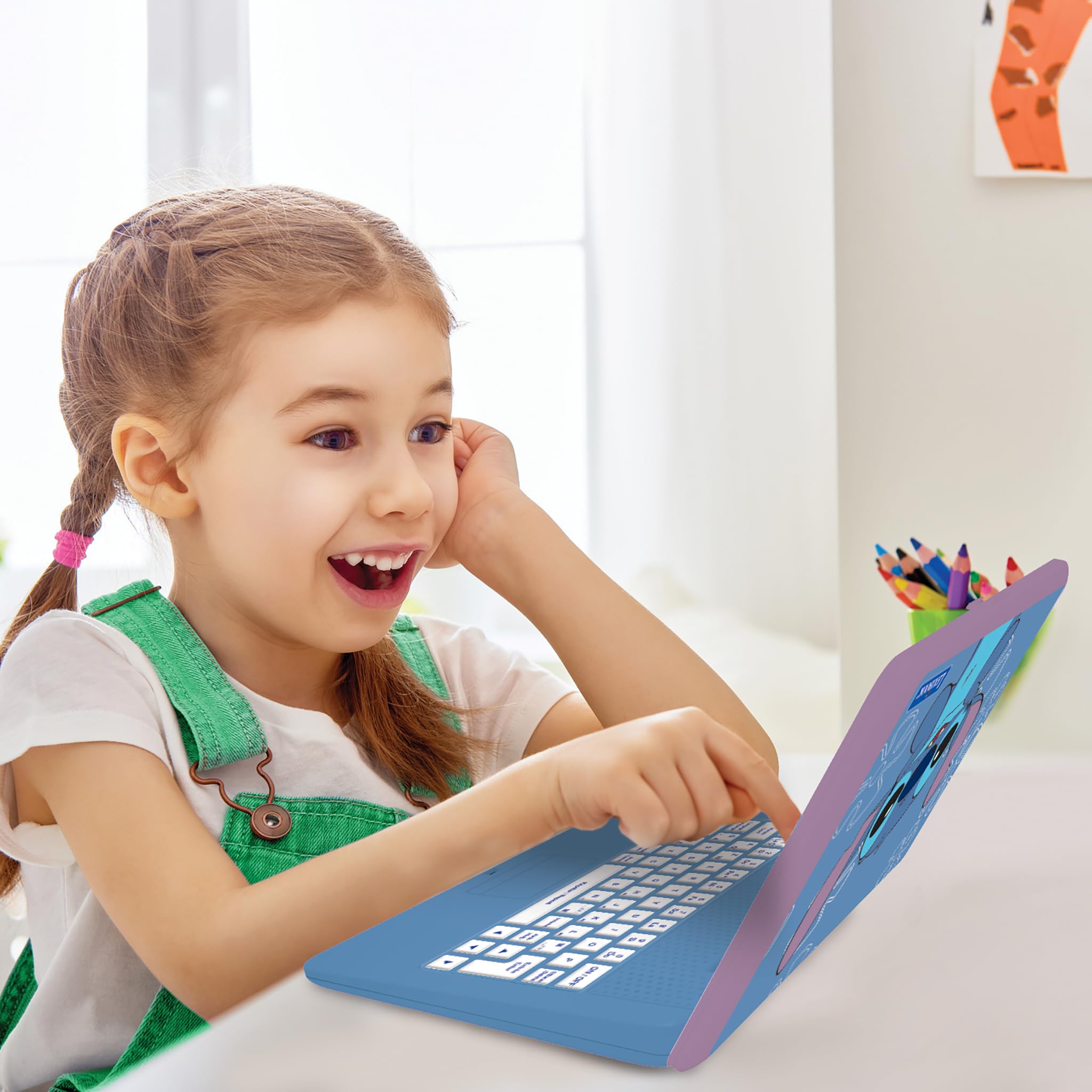 Lexibook JC599 Stitch laptop educativo bilingue 170 attività