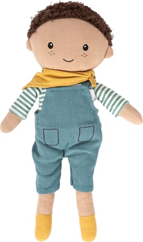 smallfoot Leo bambola stoffa 39 cm salopette lavabile