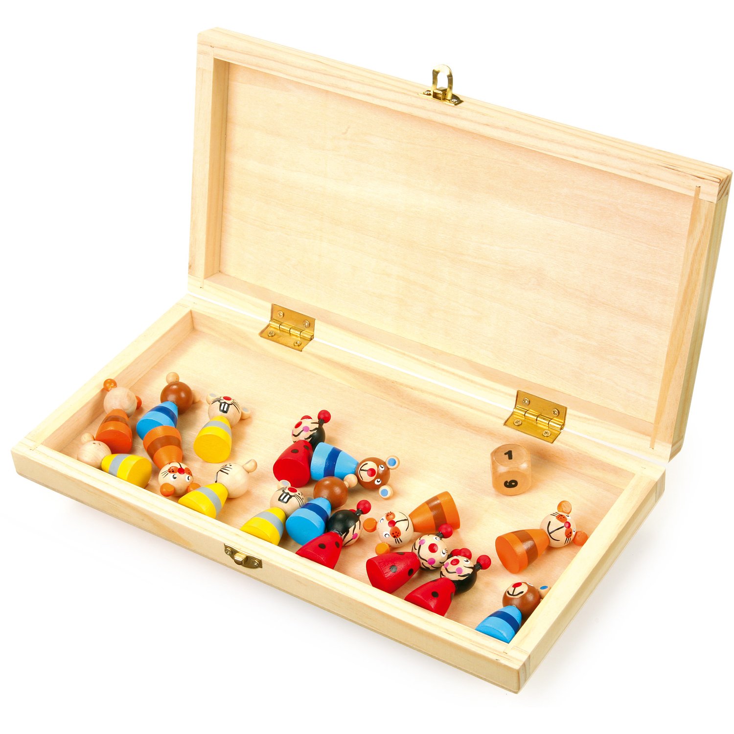 small foot Ludo Animali gioco da tavolo legno 4 giocatori