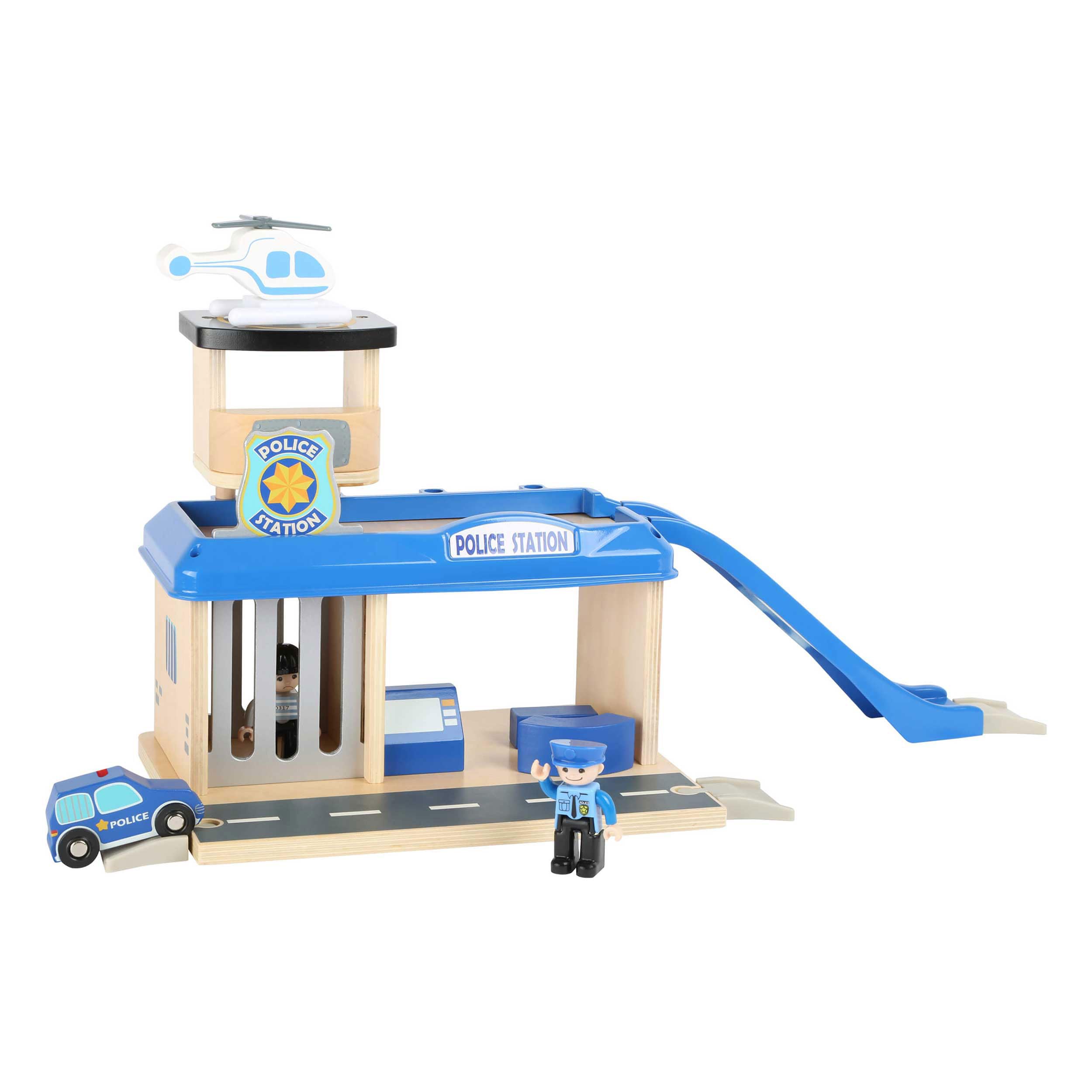 smallfoot World stazione di polizia in legno con accessori