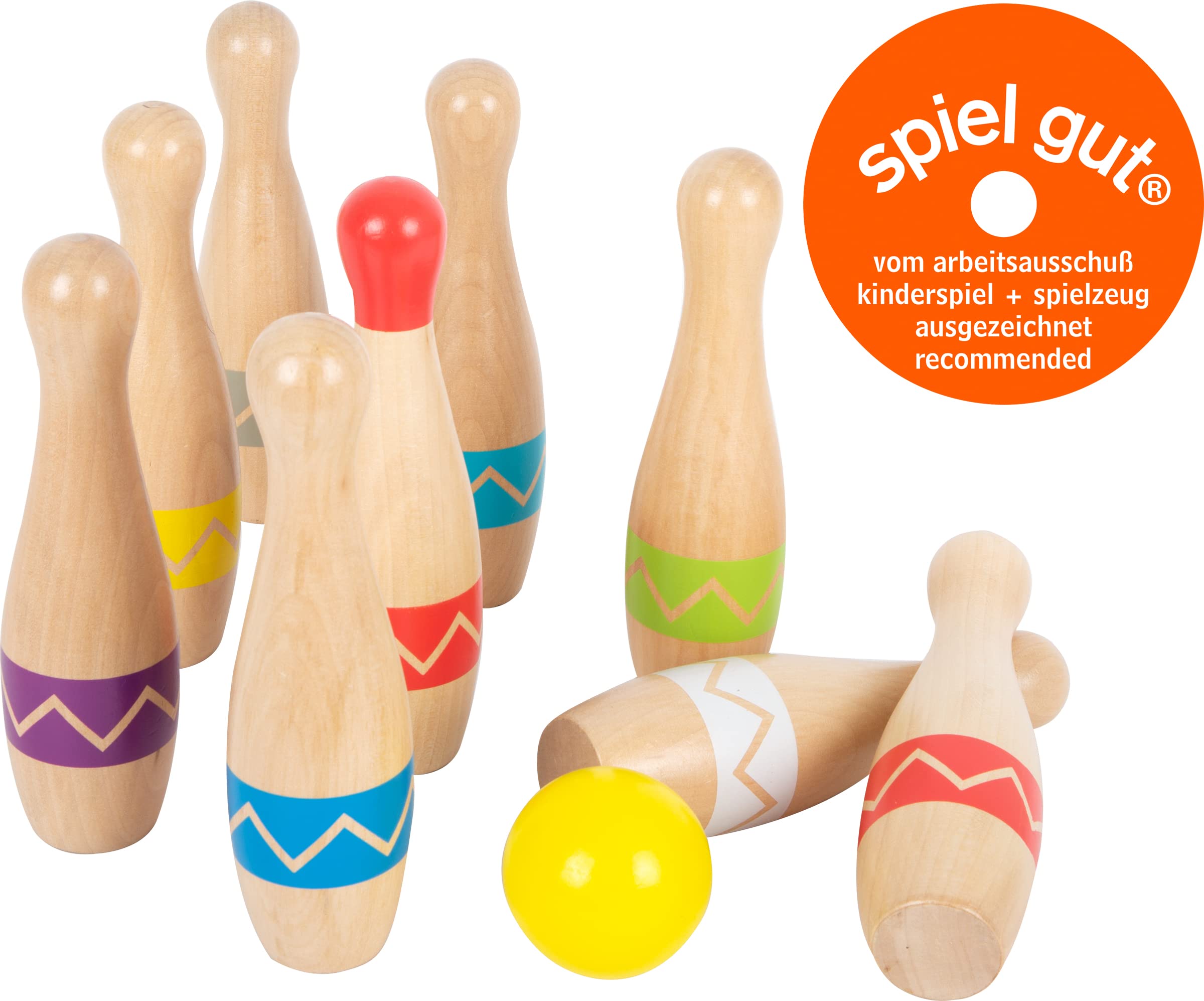 smallfoot Active 11912 birilli in legno 9 pezzi con sacca