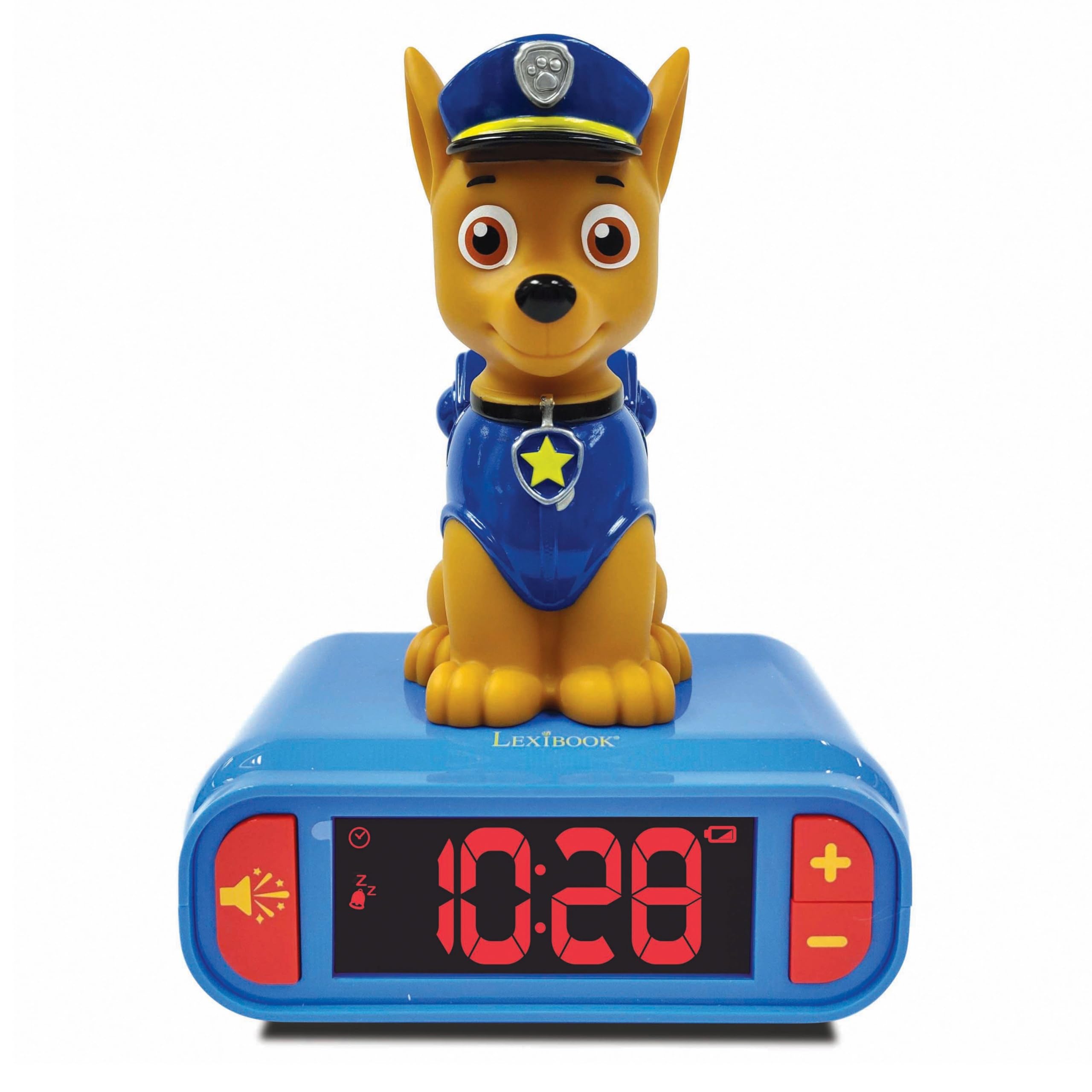 Lexibook Paw Patrol RL800PA sveglia digitale Chase con luce notturna