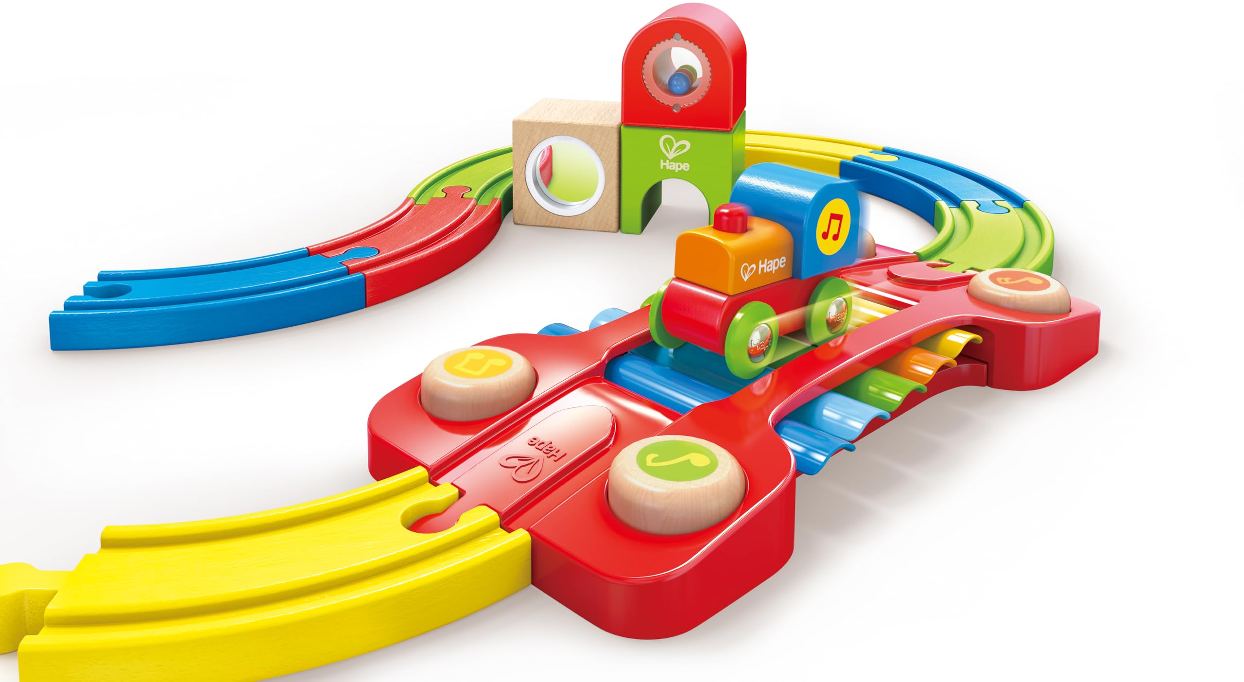 Hape pista treno musicale gioco legno sensoriale xilofono