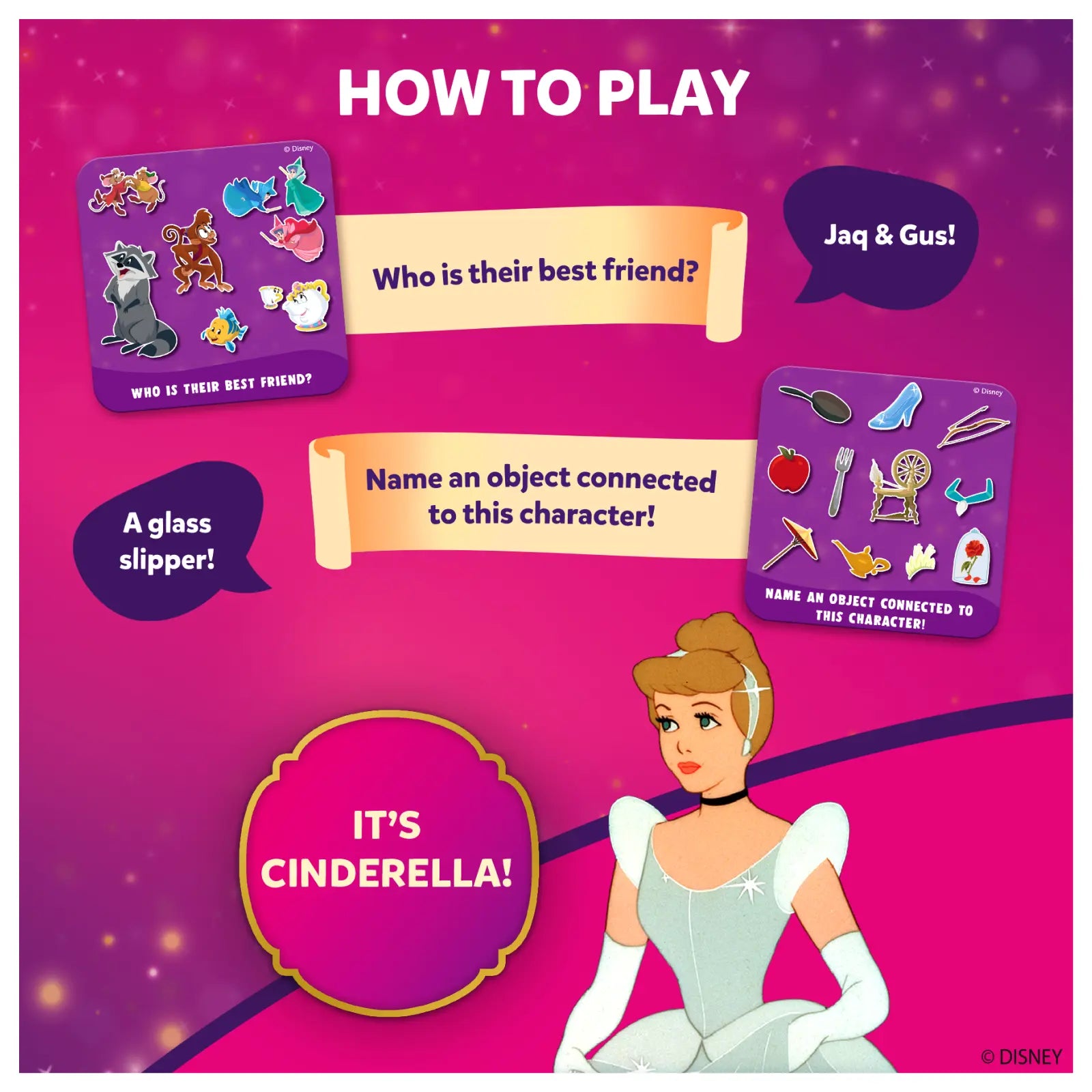 Skillmatics Guess in 10 Junior Disney Princess carte 3-6 anni