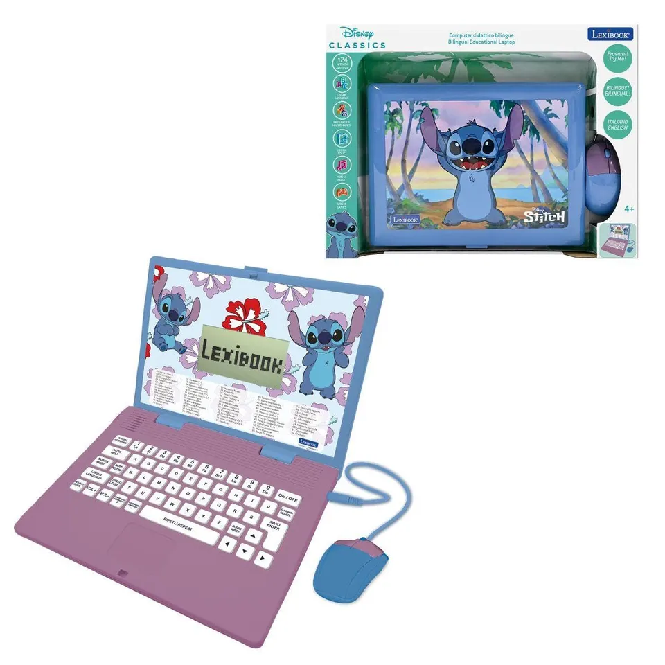 Lexibook Stitch JC598D computer bambini viola/blu bilingue