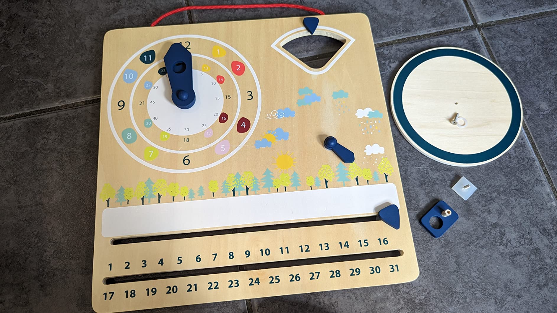 smallfoot Educate orologio didattico calendario legno