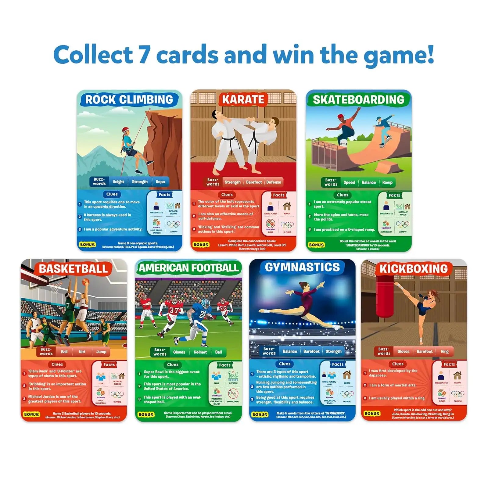Skillmatics Guess in 10 World of Sports gioco carte sport