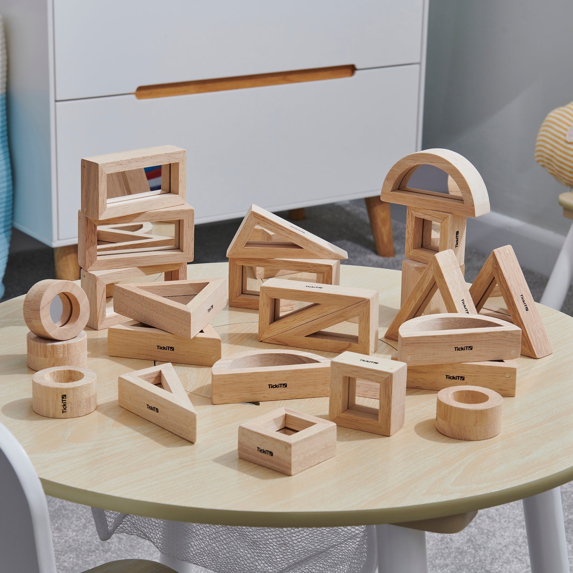 Tickit Rainbow Blocks Mirror Blocks Bundle costruzioni 48 pezzi