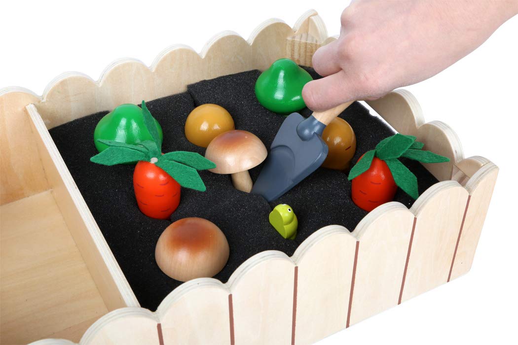 smallfoot 12011 orto in legno gioco con verdure