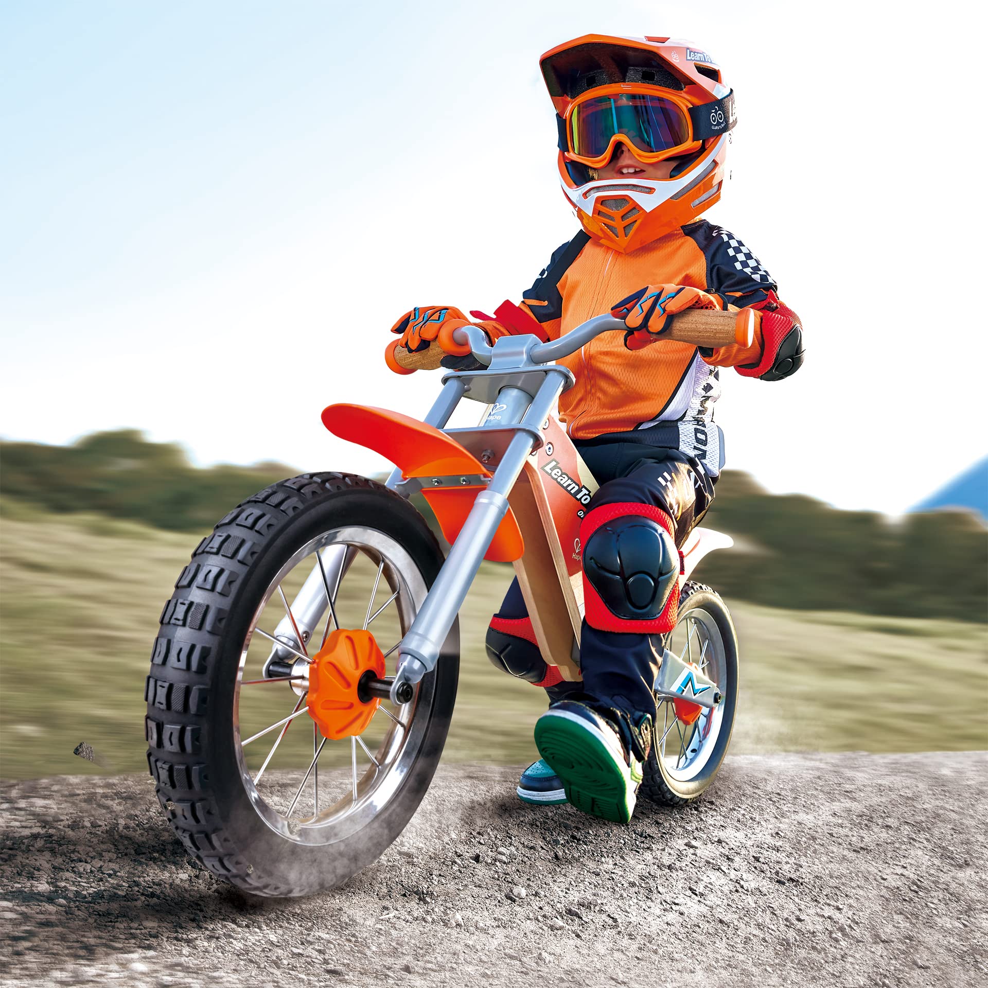 Hape Cross balance bike legno senza pedali ruote 30 cm