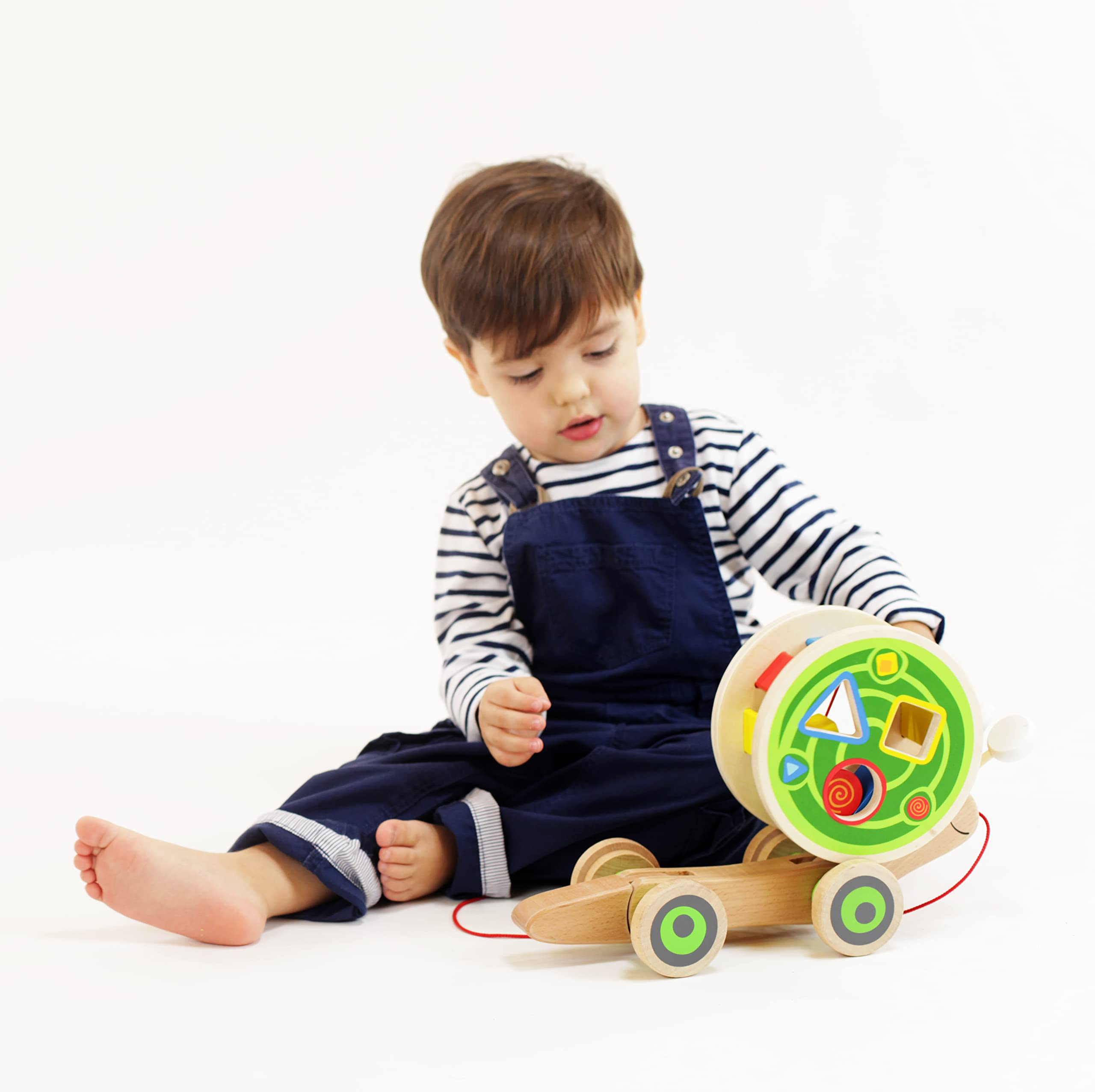 Hape Lumaca trainabile legno 2 in 1 forme incastro 12 mesi
