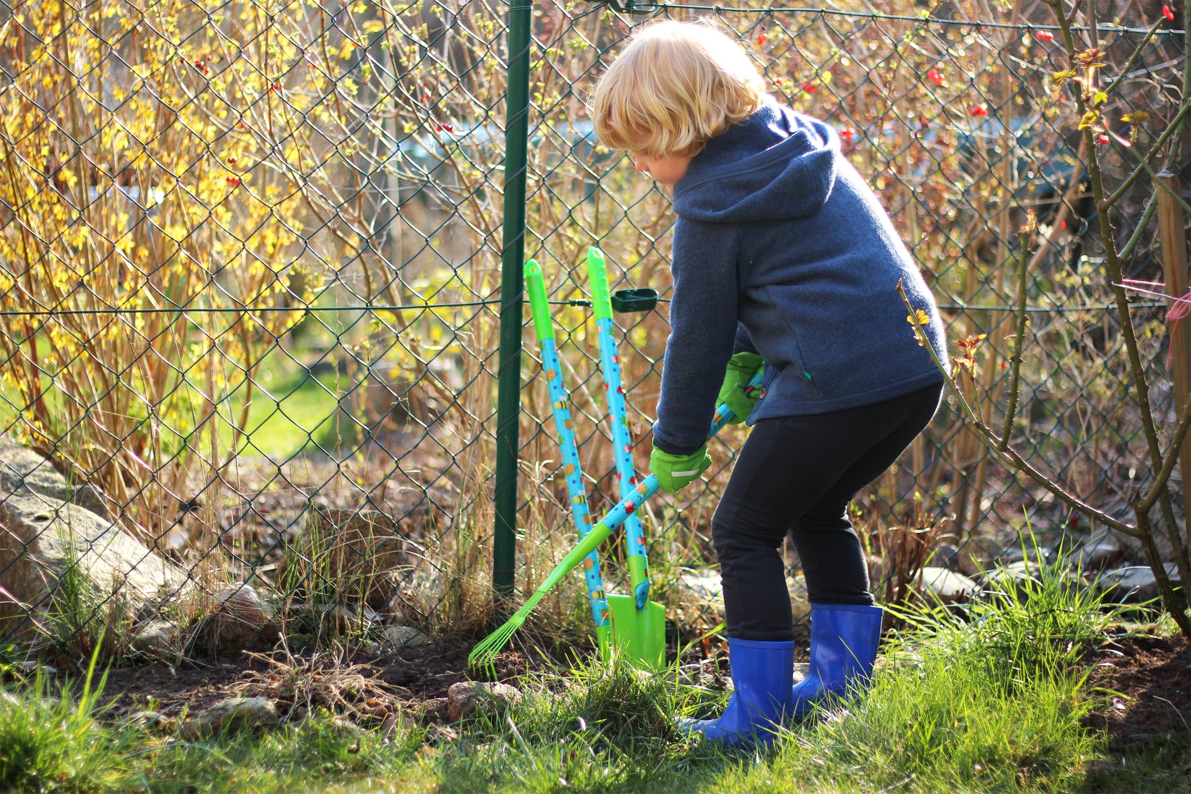 smallfoot Set grande da giardinaggio con carriola gioco bambini