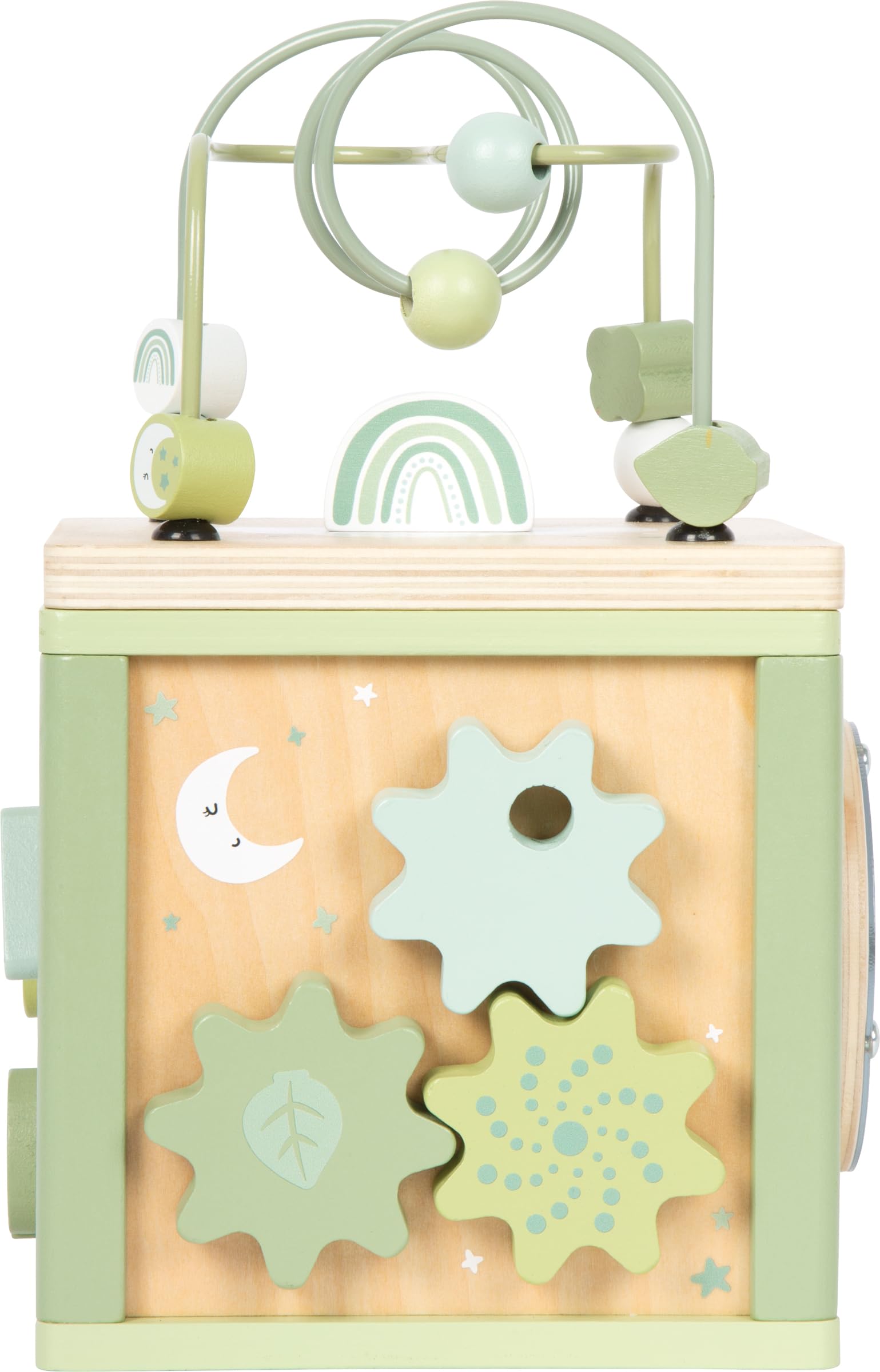smallfoot Dado Motricita 12805 cubo legno verde