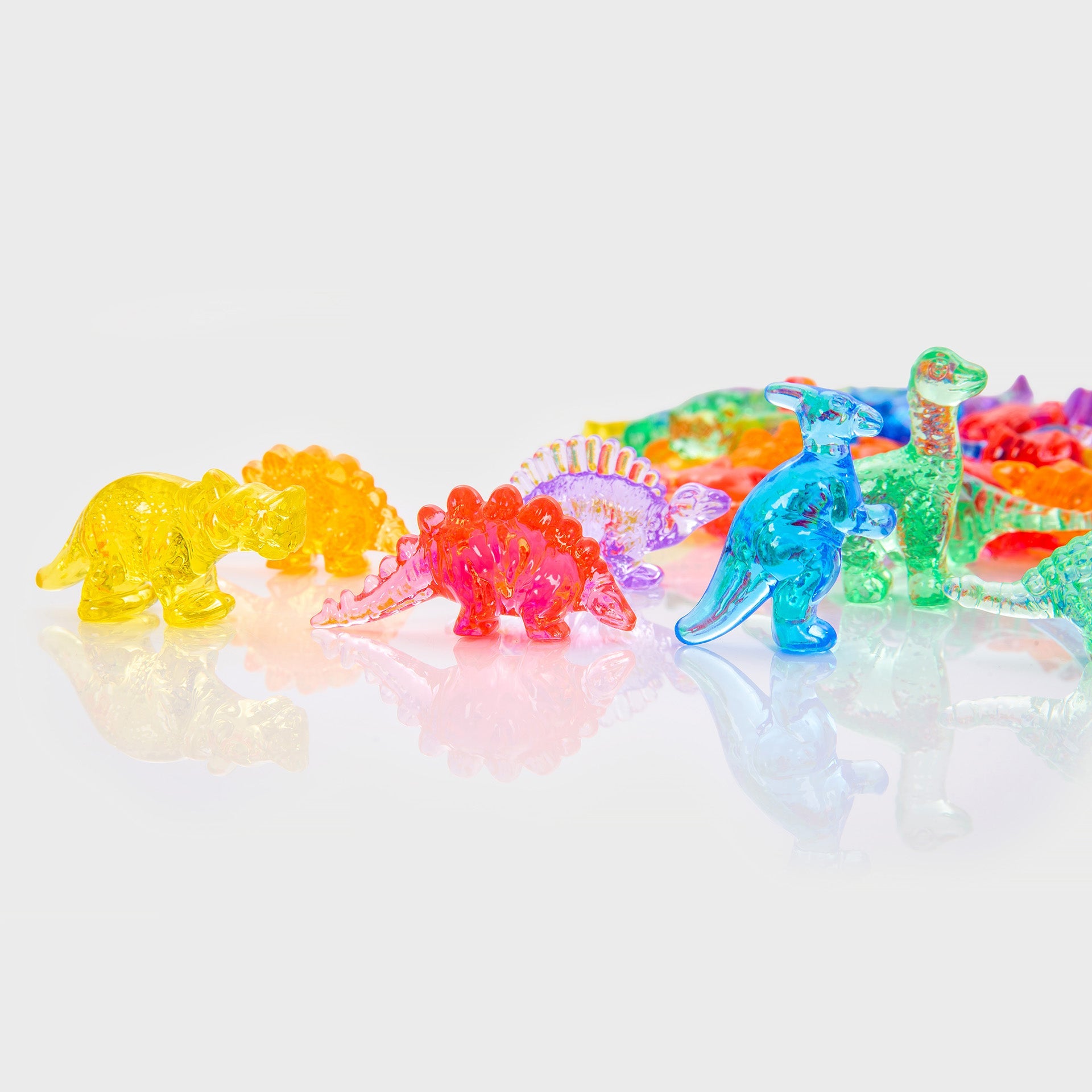 Tickit Translucent Colour Dinosaurs contatori 72 pezzi traslucidi