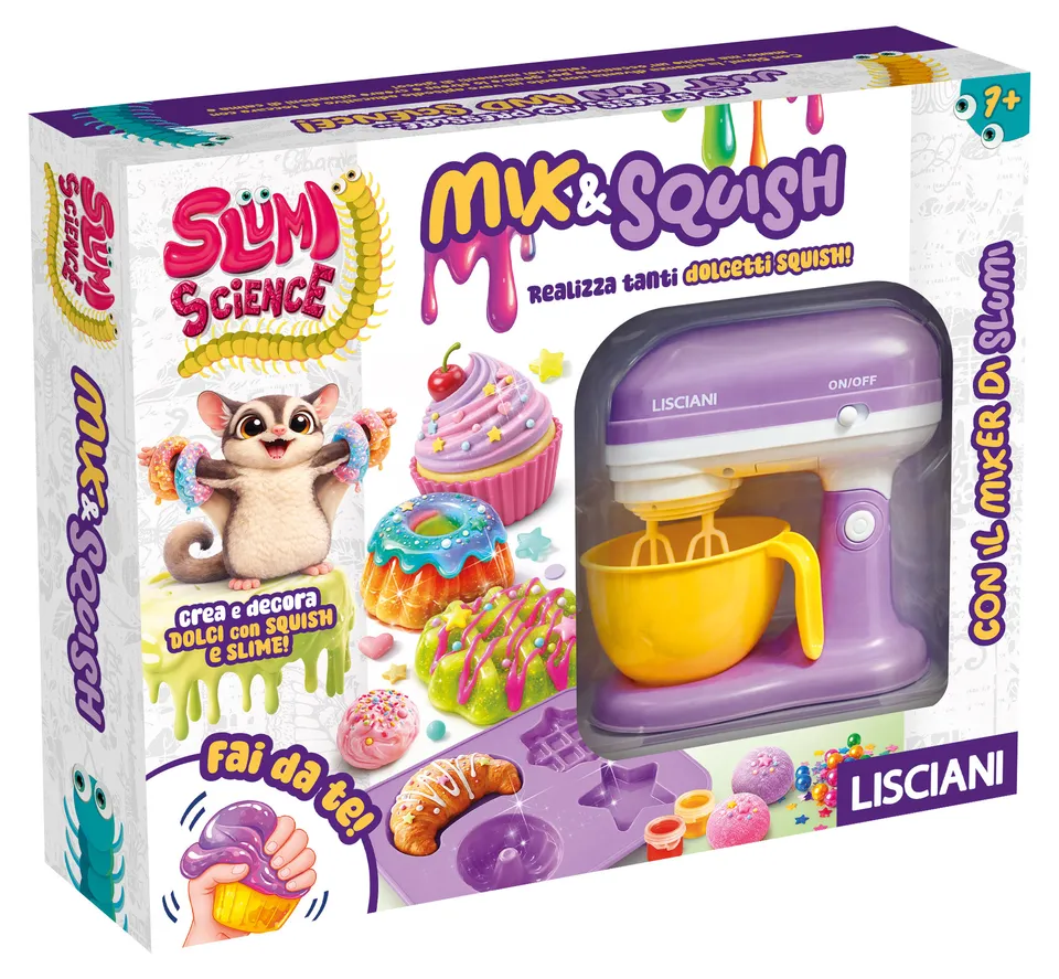Lisciani Slumi Science Mix e Squish slime dolcetti squishy
