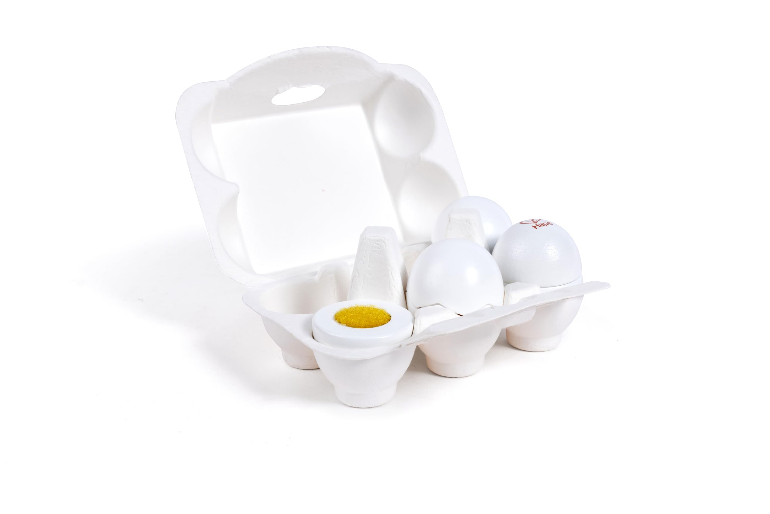 Hape Cartone Uova cucina legno 6 uova sode fritte 3 anni