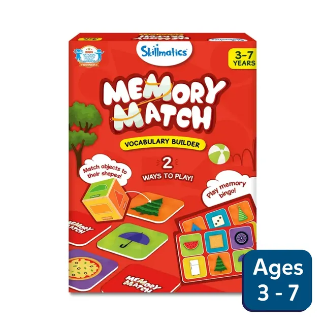 Skillmatics Memory Match Vocabulary Builder memory