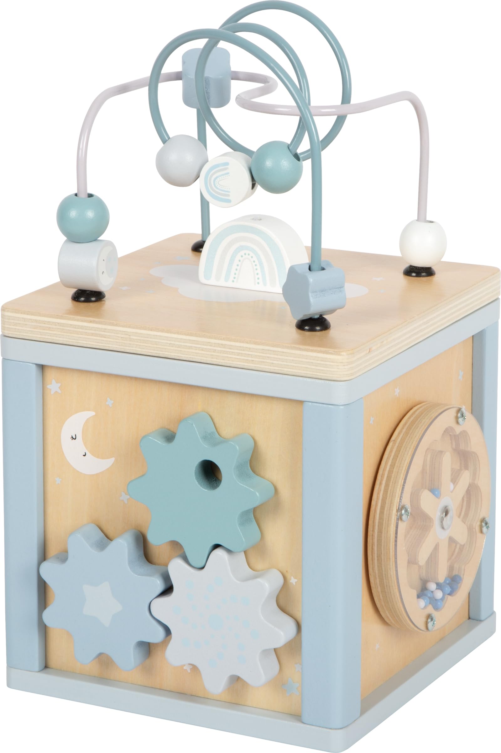 smallfoot 12804 dado motricità blu legno 12 mesi