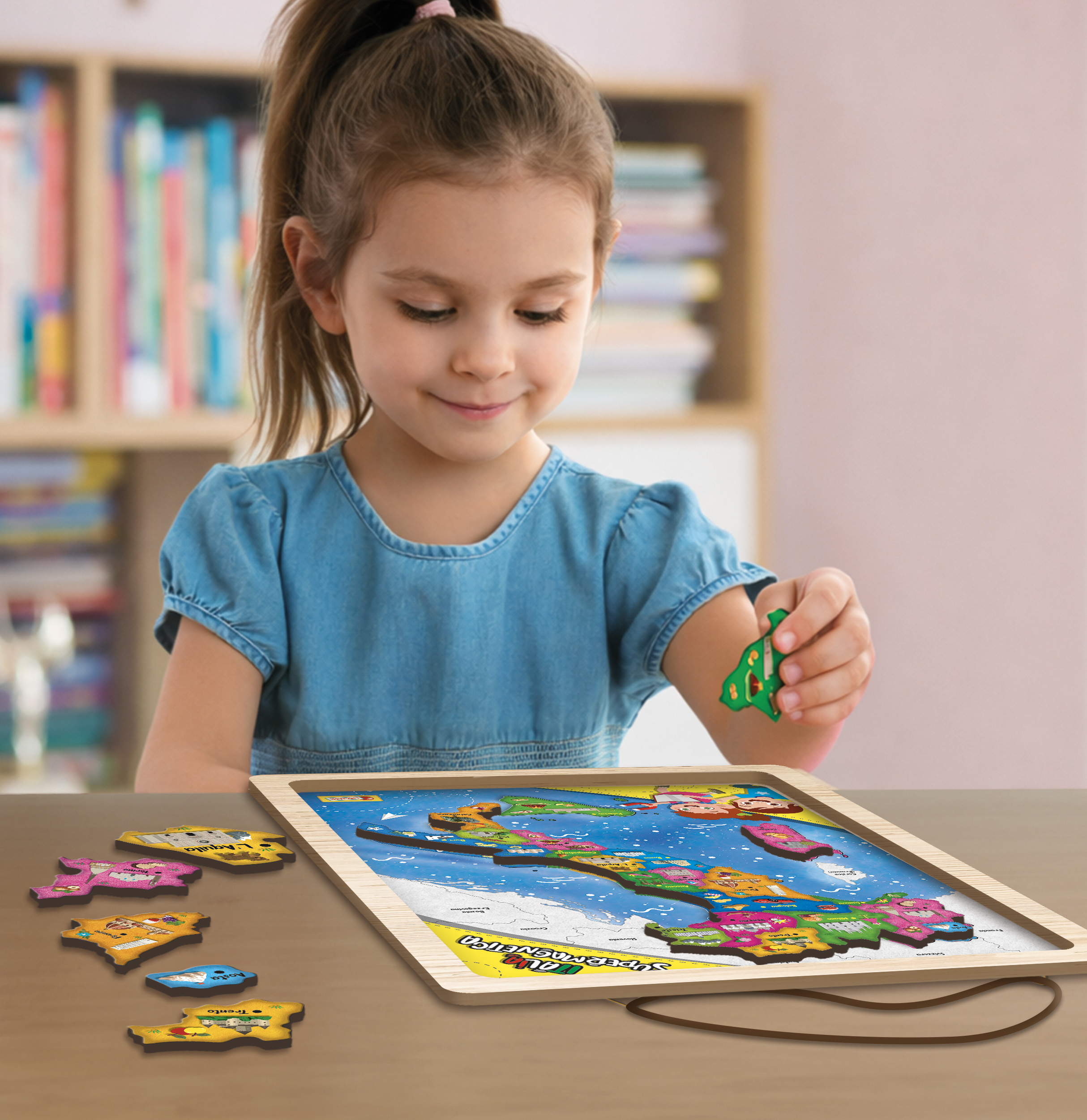 Lisciani I'm a Genius Italia Supermagnetica puzzle magnetico legno