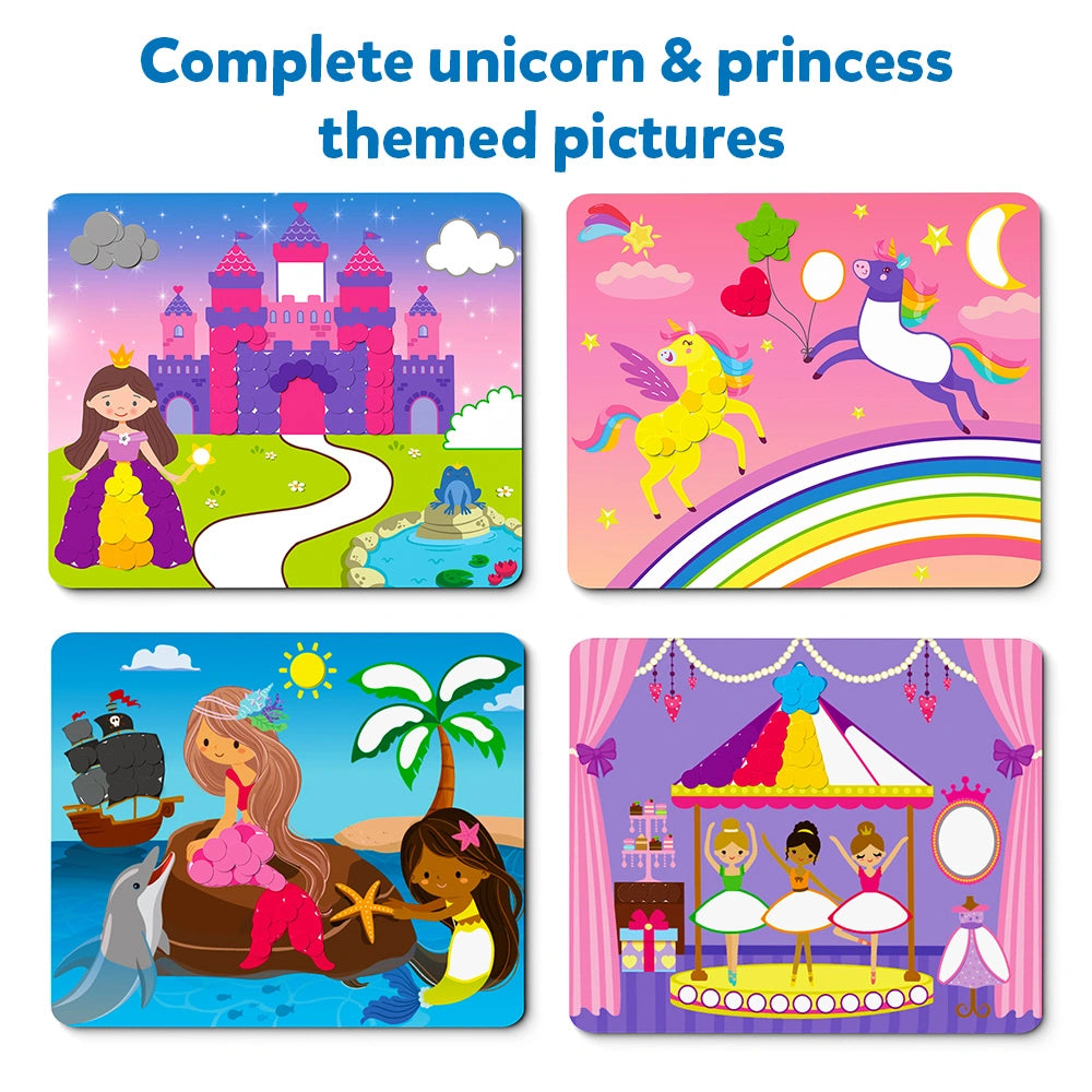 Skillmatics Dot It Unicorns Princesses album sticker 500 sticker
