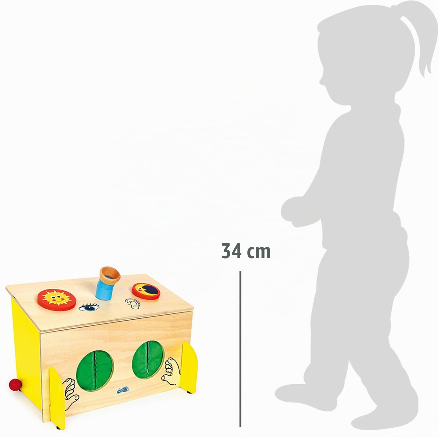 smallfoot Feelbox 6989 scatola sensoriale legno 3 anni