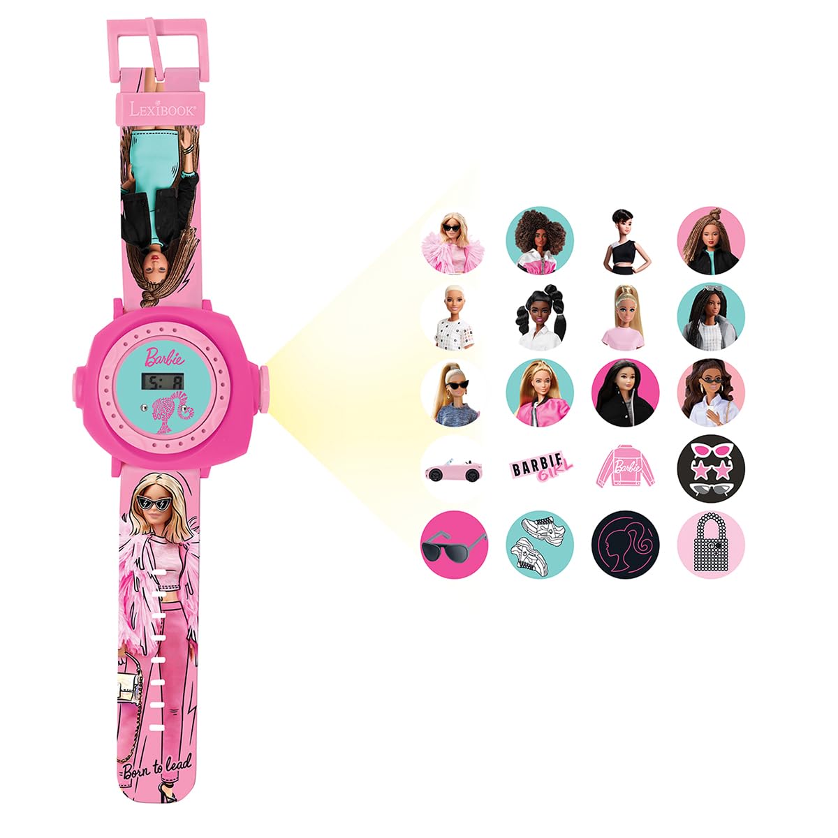 Lexibook Barbie DMW050BB orologio a proiezione 20 immagini