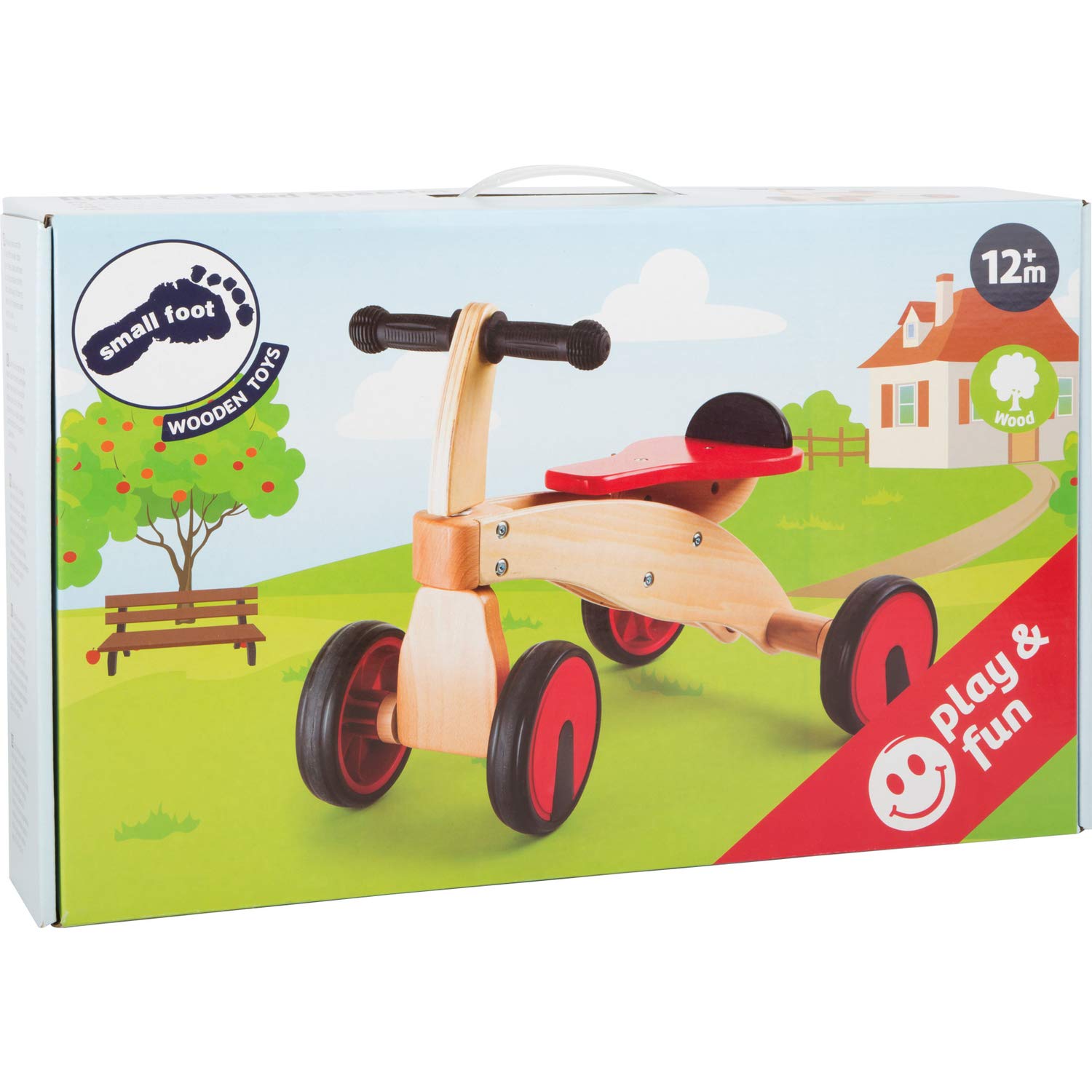 smallfoot 10233 Bolide rosso primi passi legno con gomme