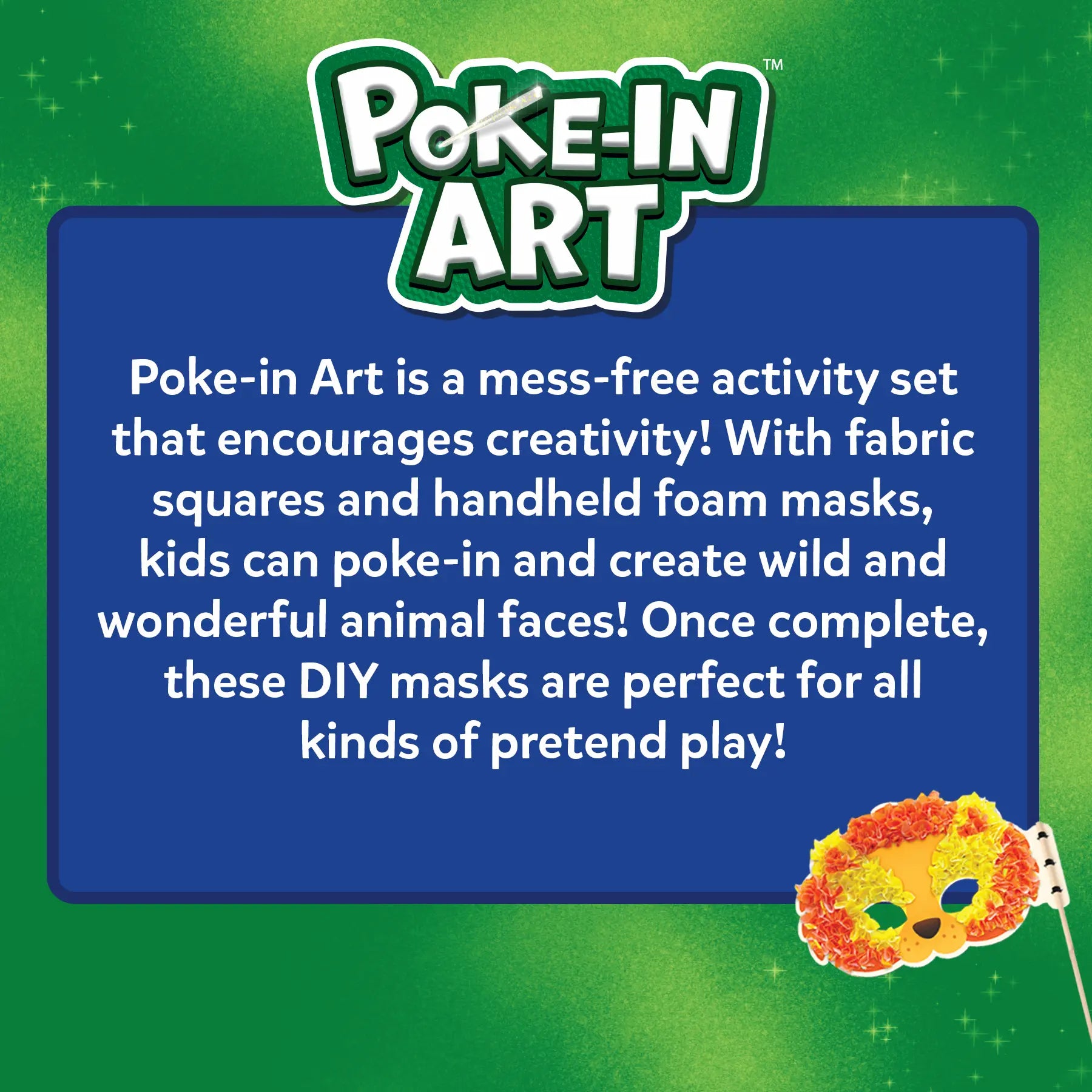 Skillmatics Poke-in Art Animal Masks maschere animali 4-9 anni