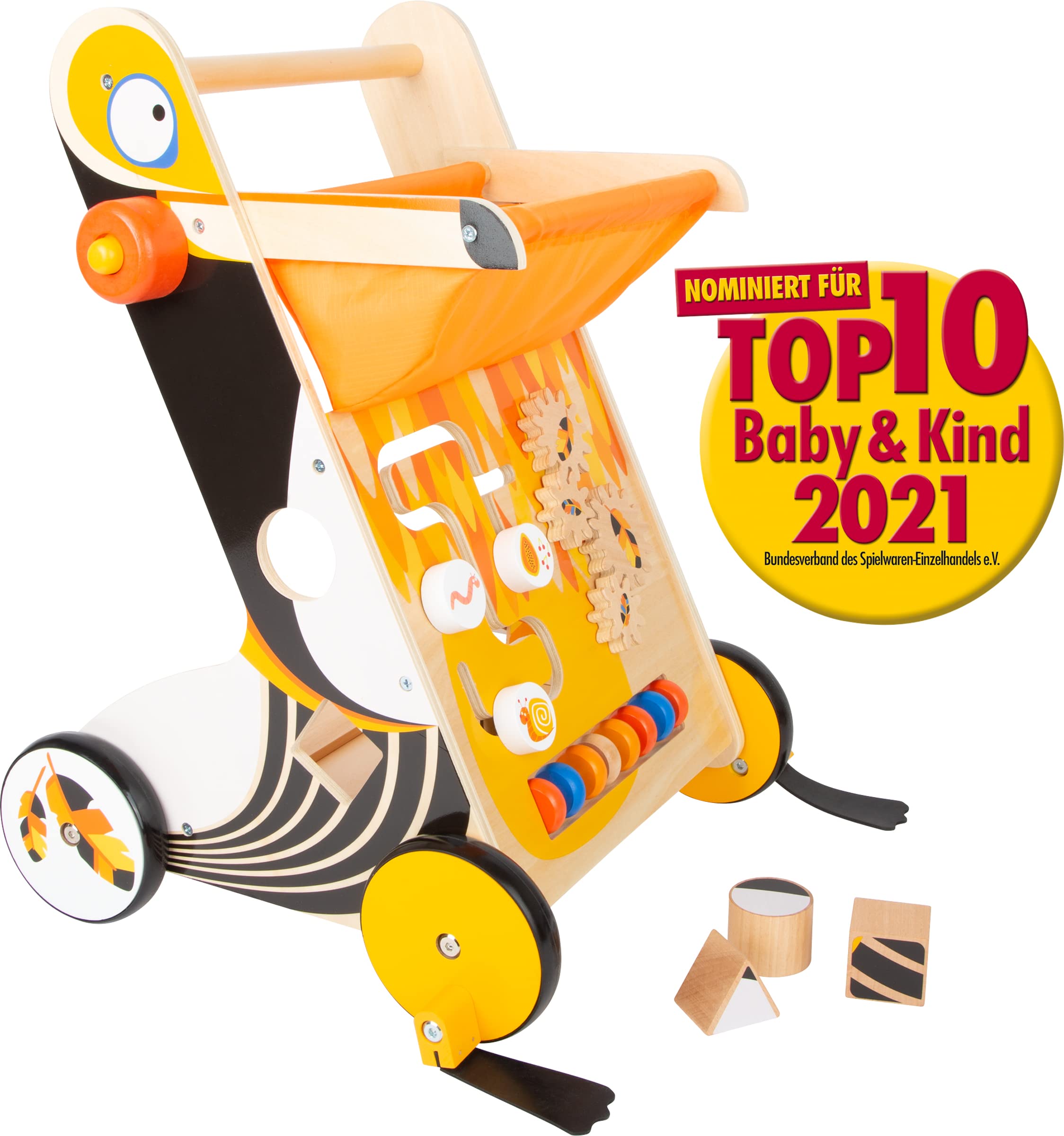 smallfoot Tucano 11737 carrello primi passi legno 49 cm