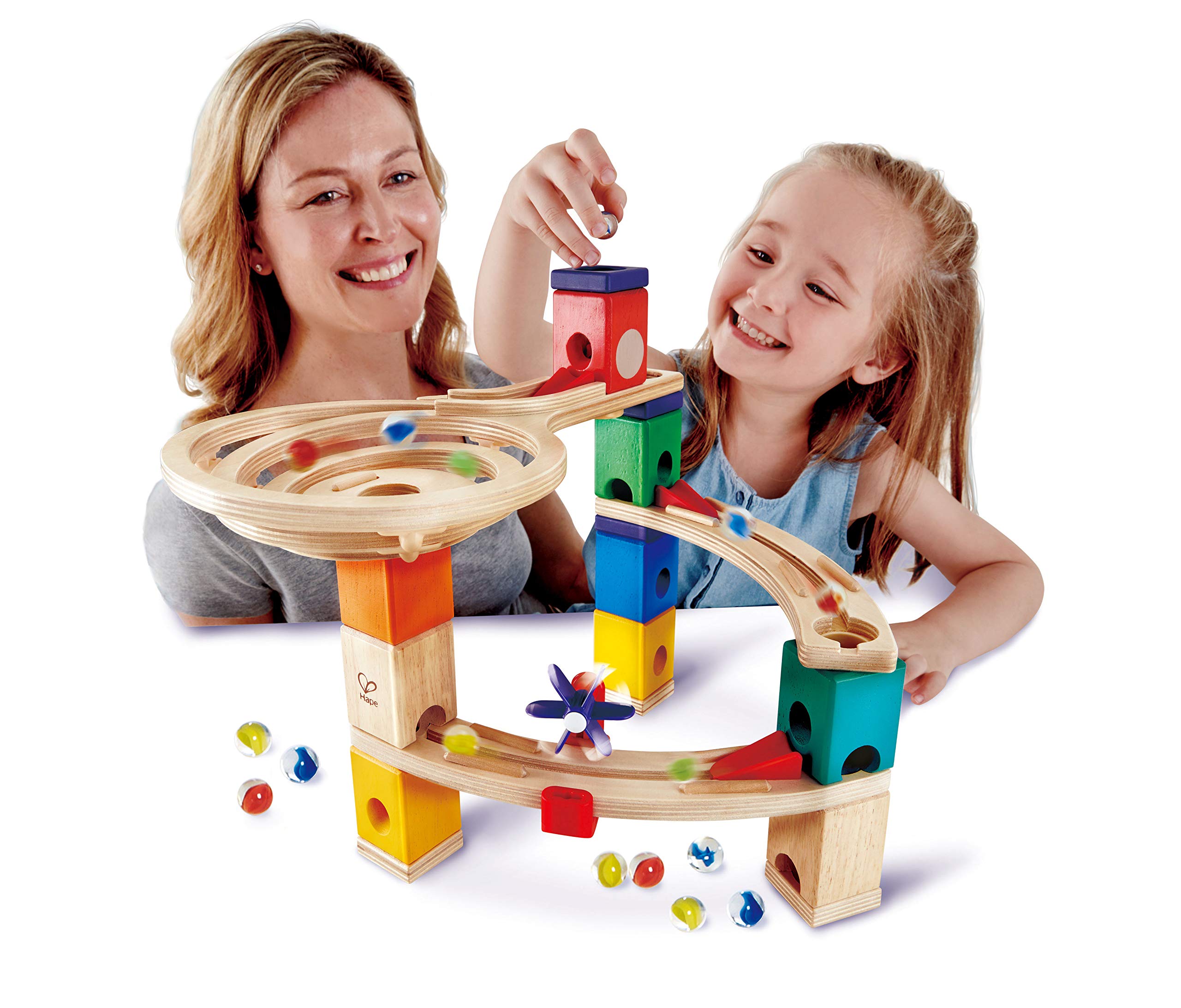 Hape Quadrilla Corsa al Traguardo Pista Biglie Legno 4 Anni