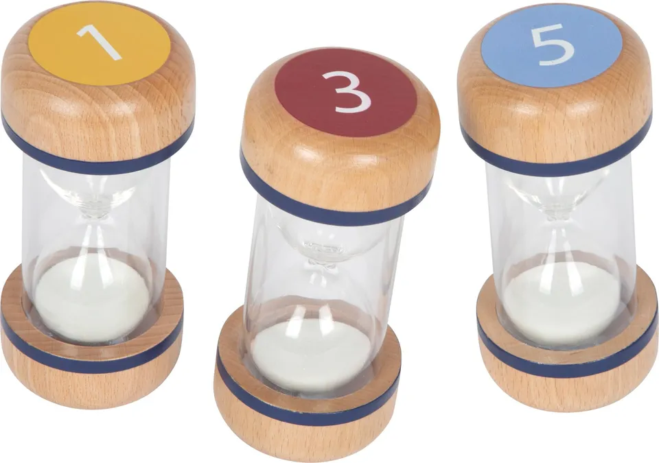 smallfoot Educate set clessidre bambini 1-3-5 minuti legno