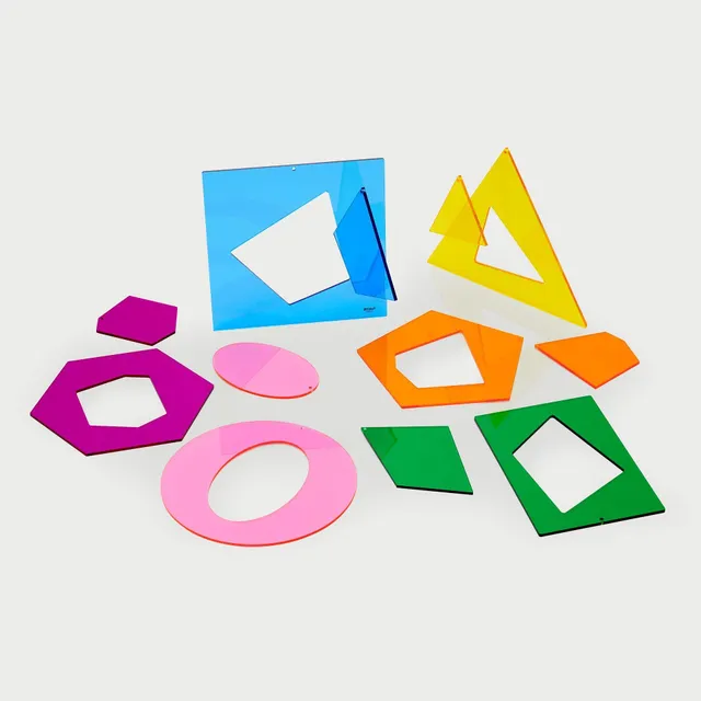 Tickit Jumbo Shapes forme geometriche traslucide 12 pz