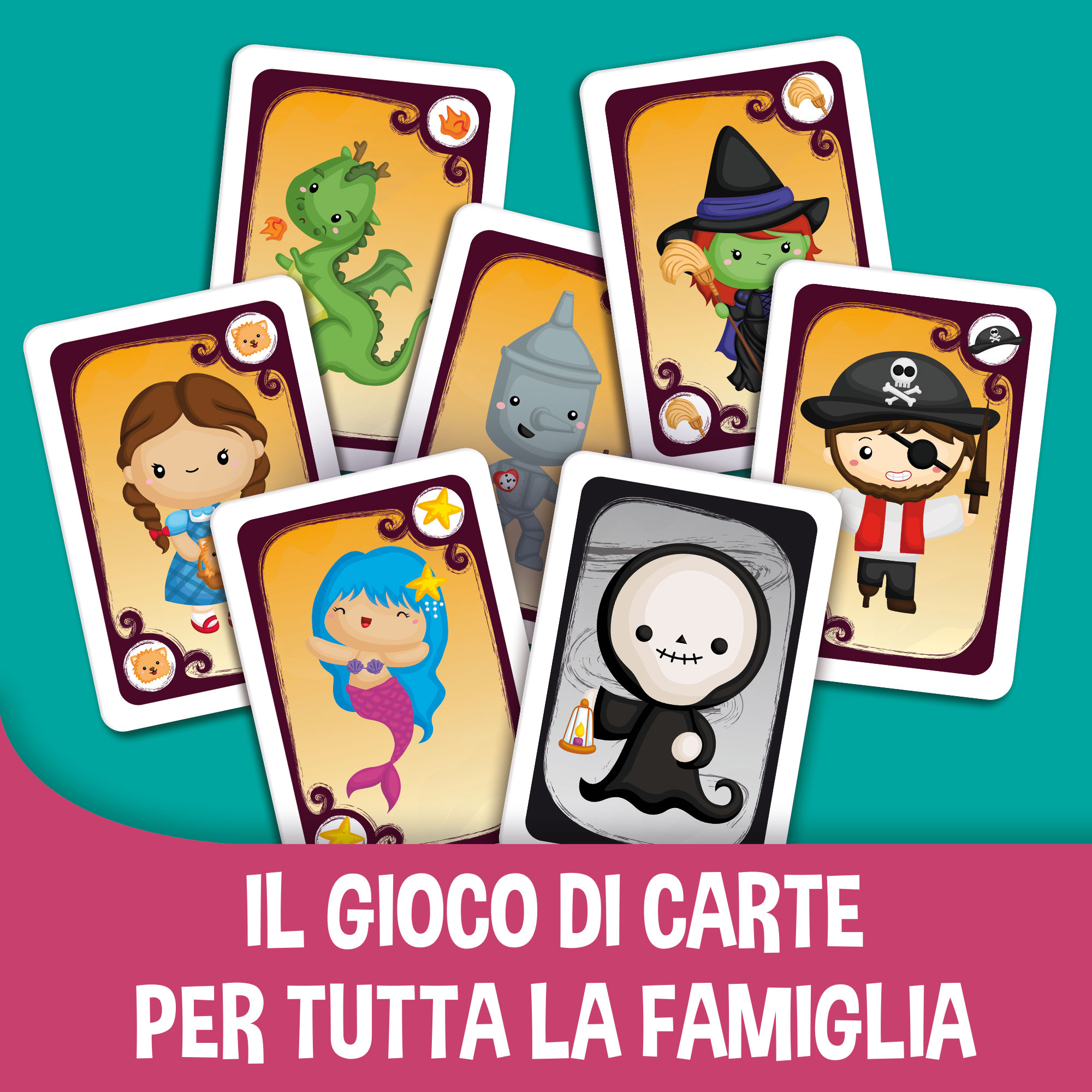 Lisciani Ludoteca Uomo Nero gioco carte bambini fiabe