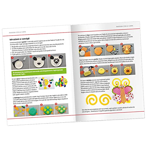 Headu Fantasia con la Carta kit creativo 4-8 anni animali