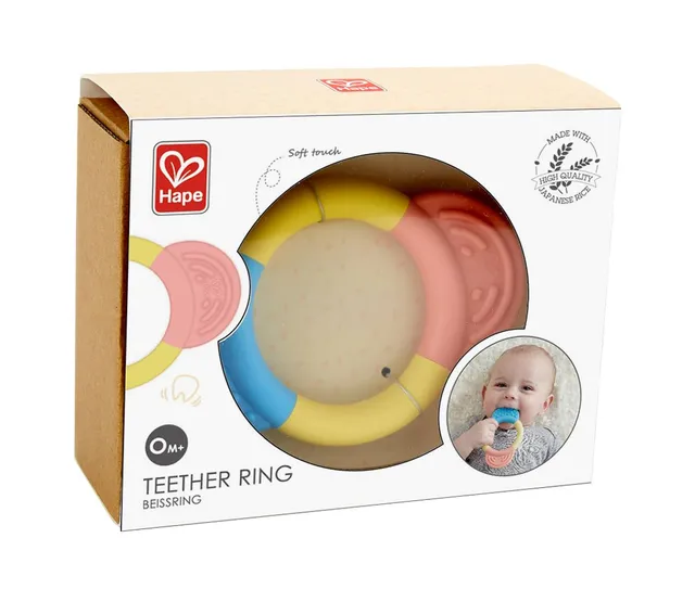 Hape E0026 Anello Massaggiagengive Scimmia in Riso