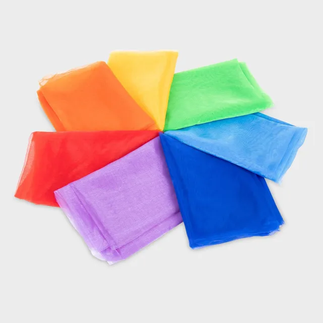 Tickit Rainbow Organza teli sensoriali arcobaleno 7 pezzi