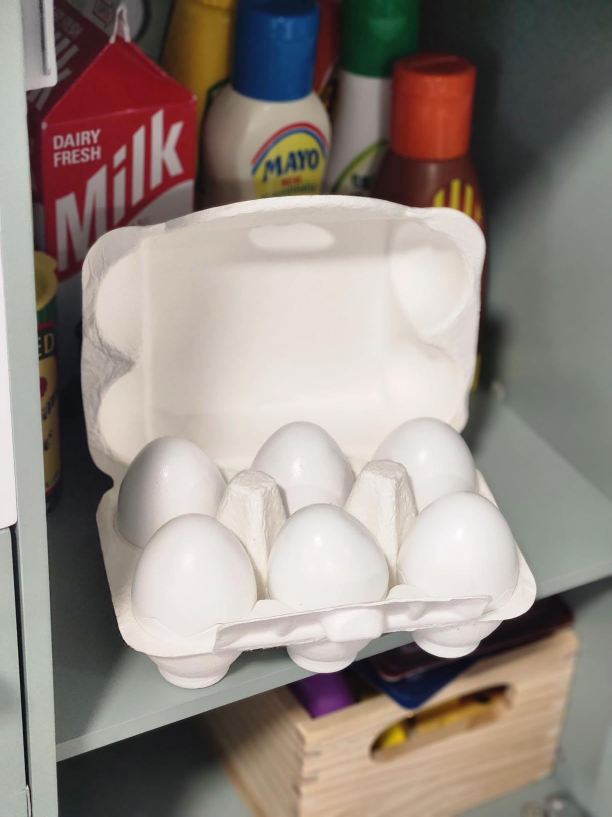 Hape Cartone Uova cucina legno 6 uova sode fritte 3 anni