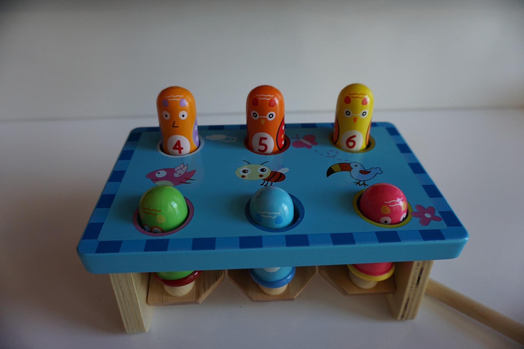 smallfoot 5807 picchia l'uccellino banco martellare legno