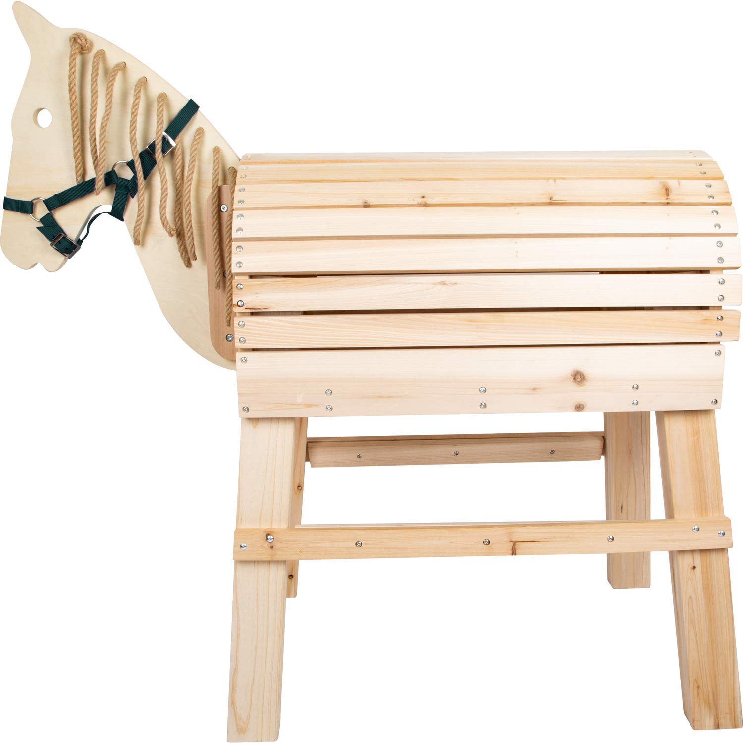 small foot 11664 cavallo legno con gradino e cavezza