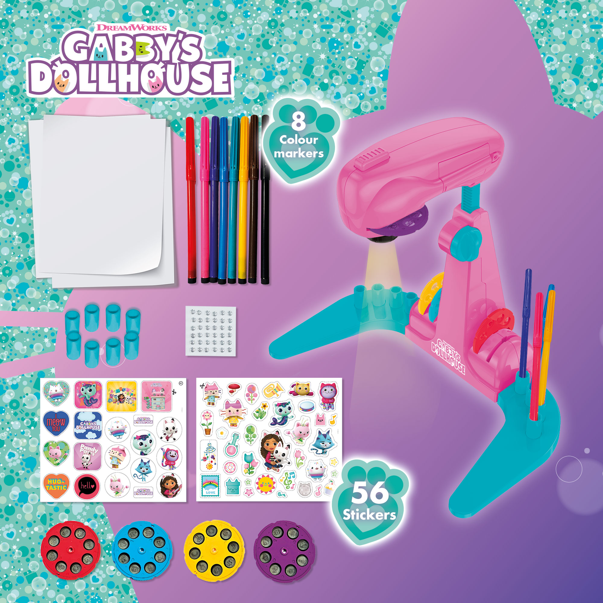 Lisciani Gabby's Dollhouse Drawing School proiettore disegno
