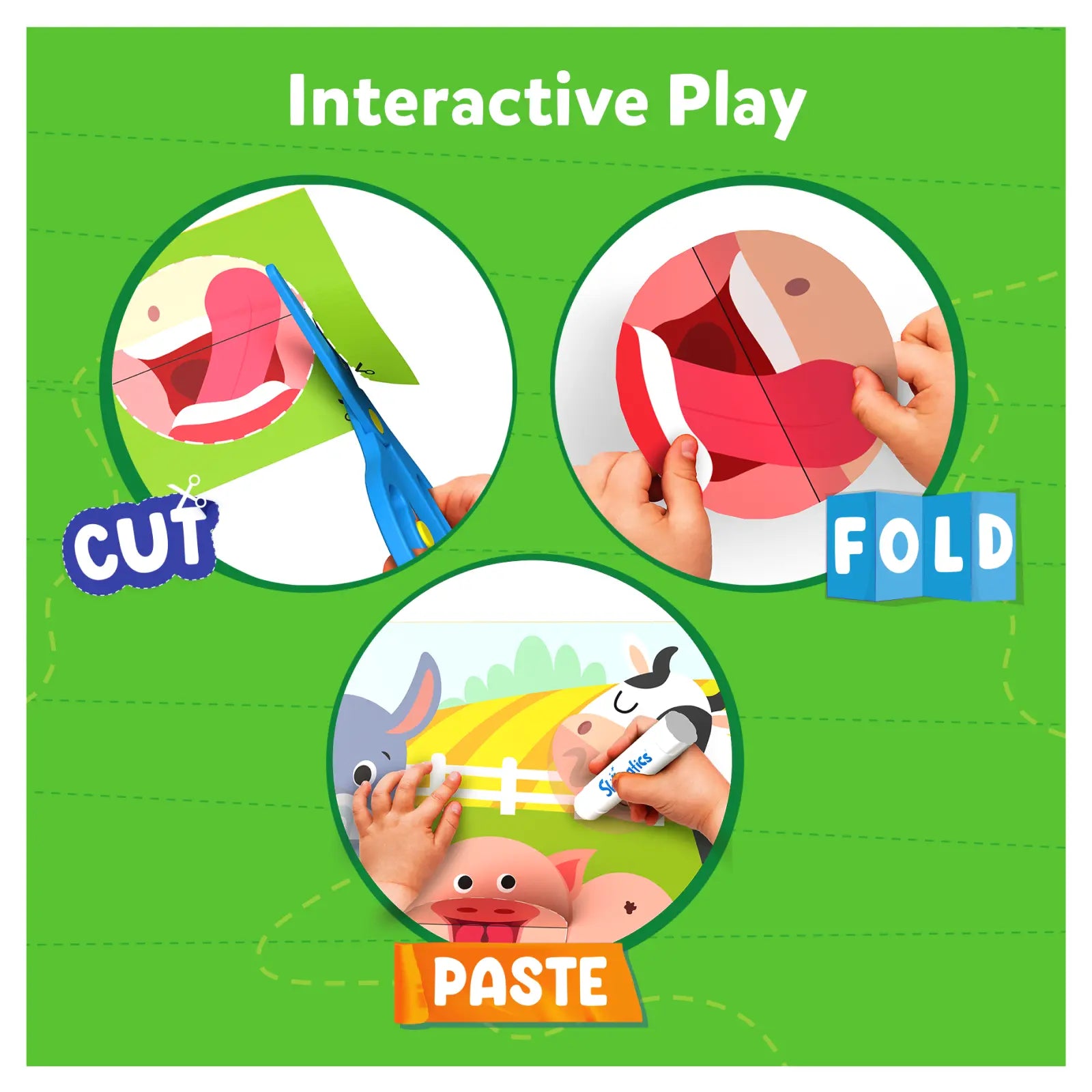 Skillmatics Snip Snip Amazing Animals kit ritaglio 25 attività
