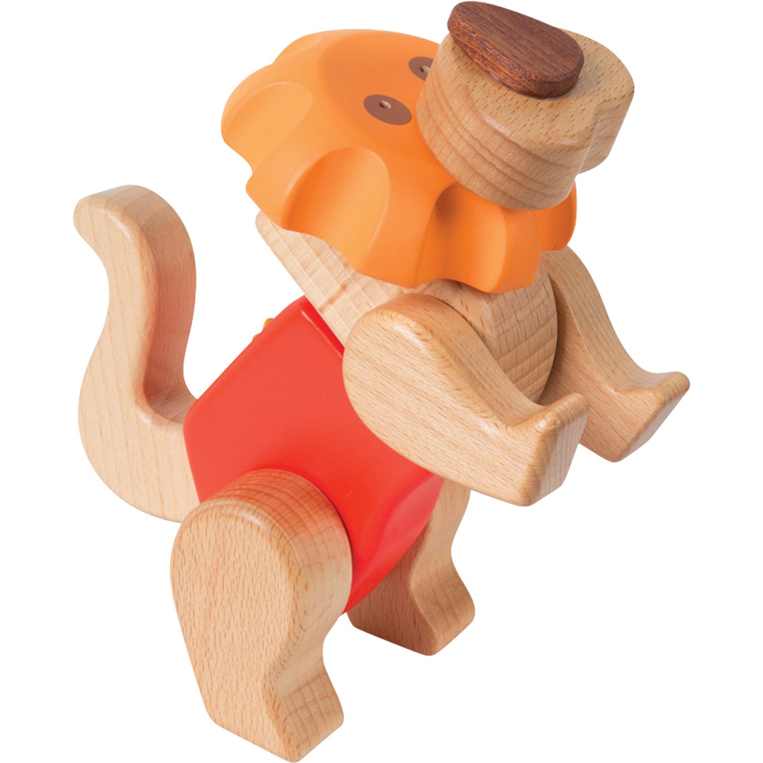 smallfoot 9835 kit costruzioni leone legno incastro