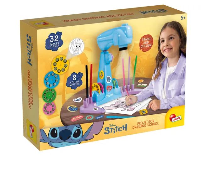 Lisciani Stitch Drawing School proiettore LED per disegnare