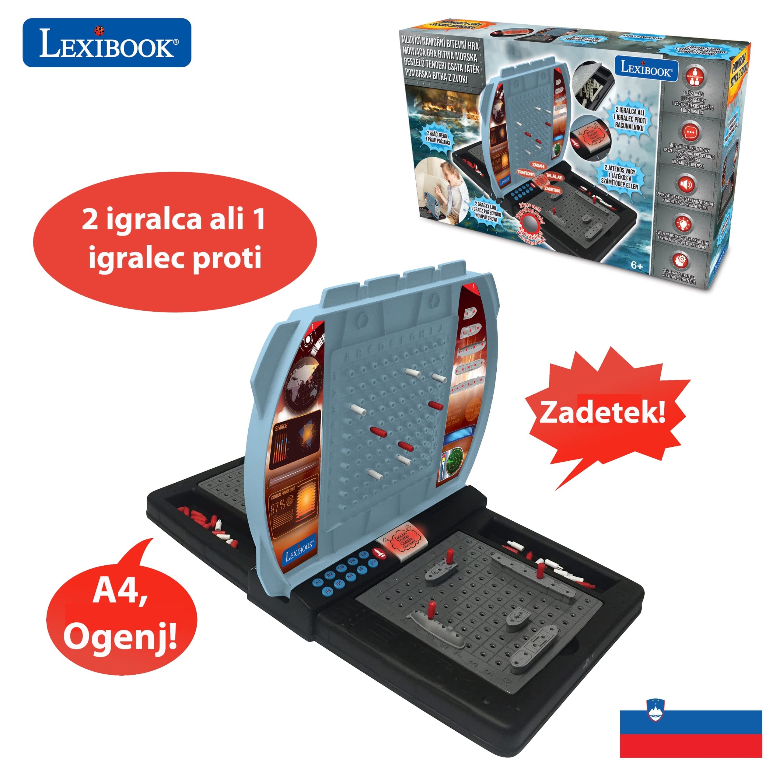 Lexibook GT2800i2 Battaglia Navale gioco elettronico parlante