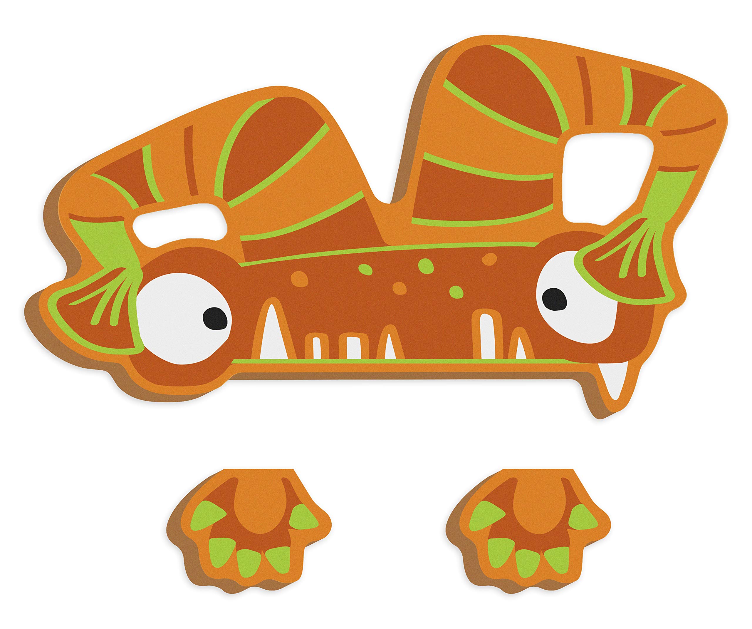 smallfoot ABC Monster Gerard deco legno dritto A M V W