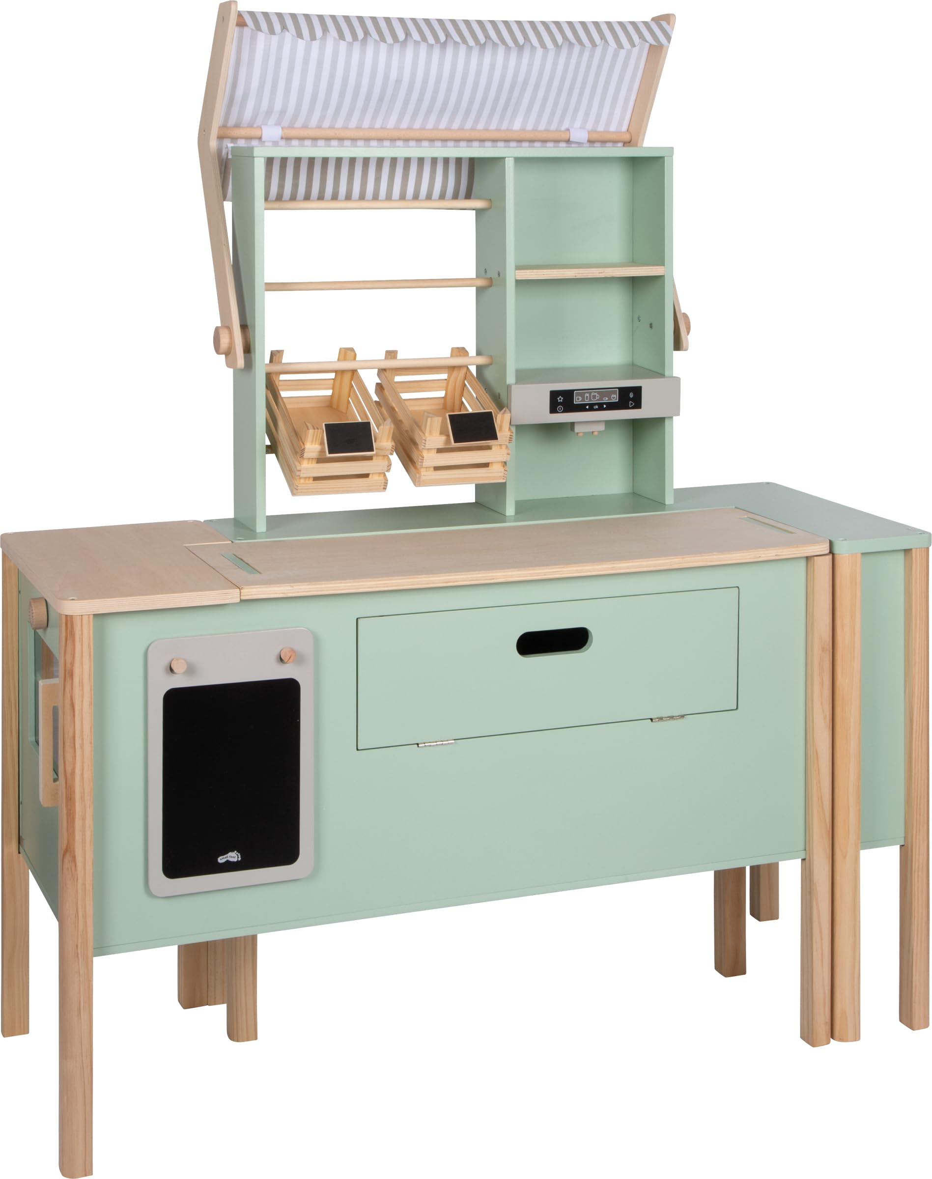 smallfoot 12688 cucina gioco negozio verde fresh con accessori